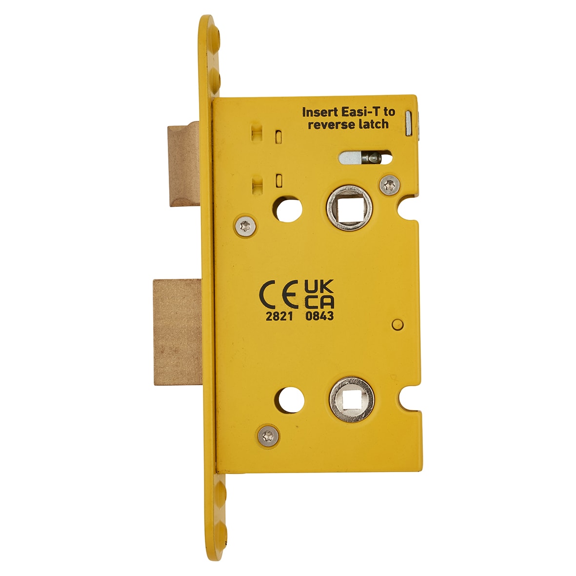 Architectural Bolt Through Bathroom Lock - 65mm Case - 44mm Backset - Square - Antique Brass - view 5