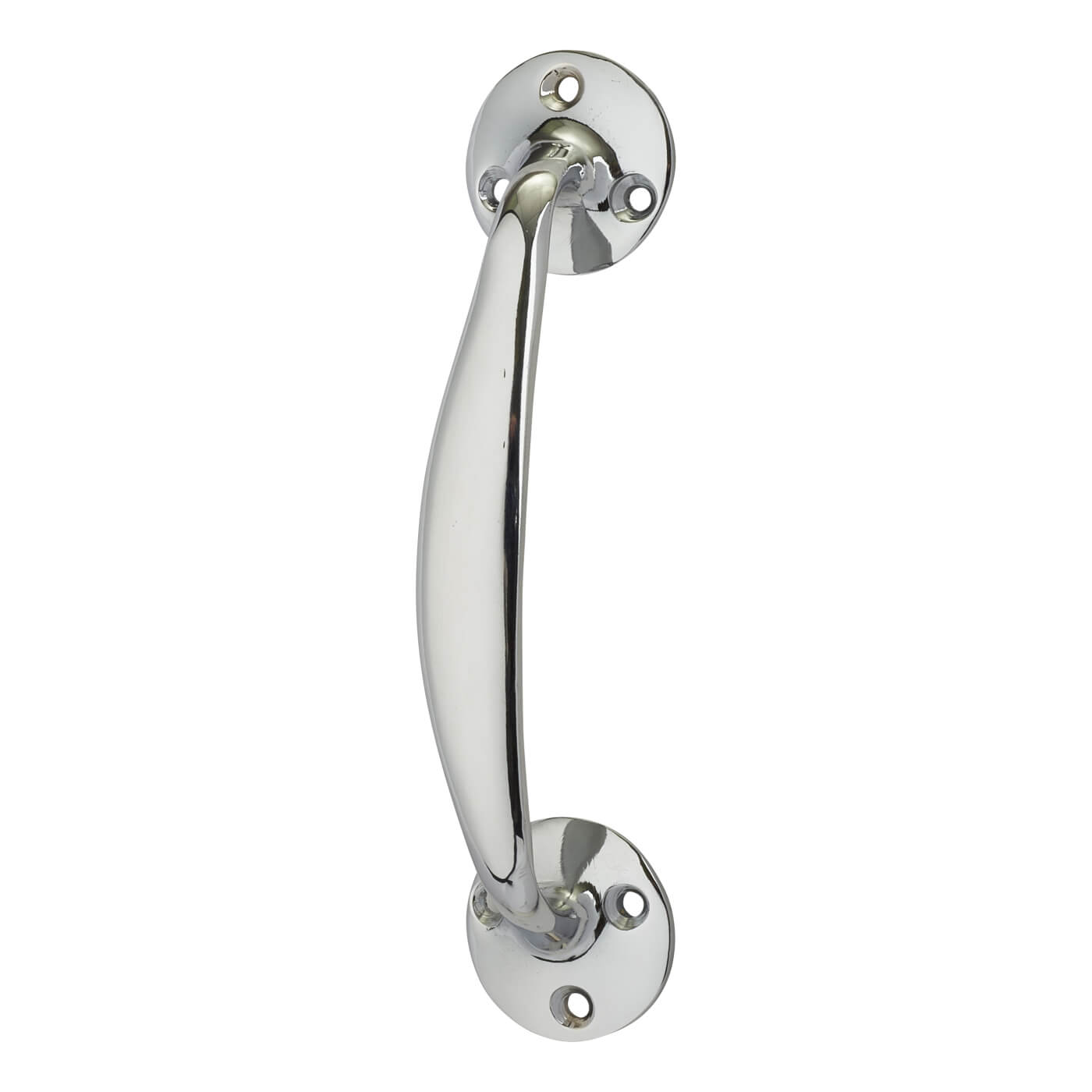 Victorian Polished Chrome Bow Door Pull Handle - Screw Fix - 150 x 35mm - view 2