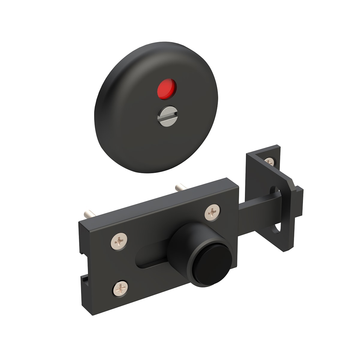 Pro Cubicle Indicator Bolt - 17-21mm Panels - Black Fine Textured - view 2