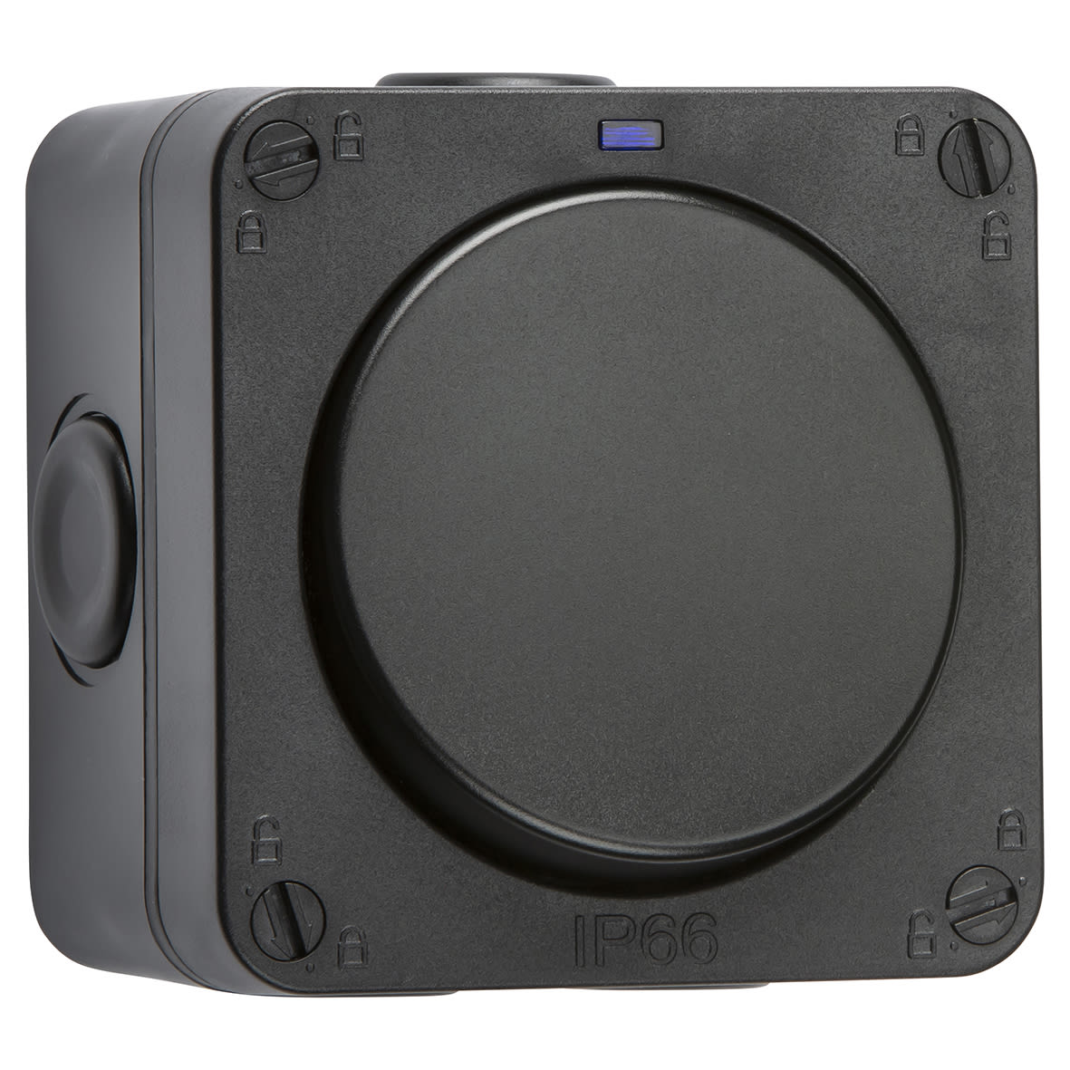 20AX 1 Gang 2 Way Outdoor Weatherproof Switch with LED - Black - view 7