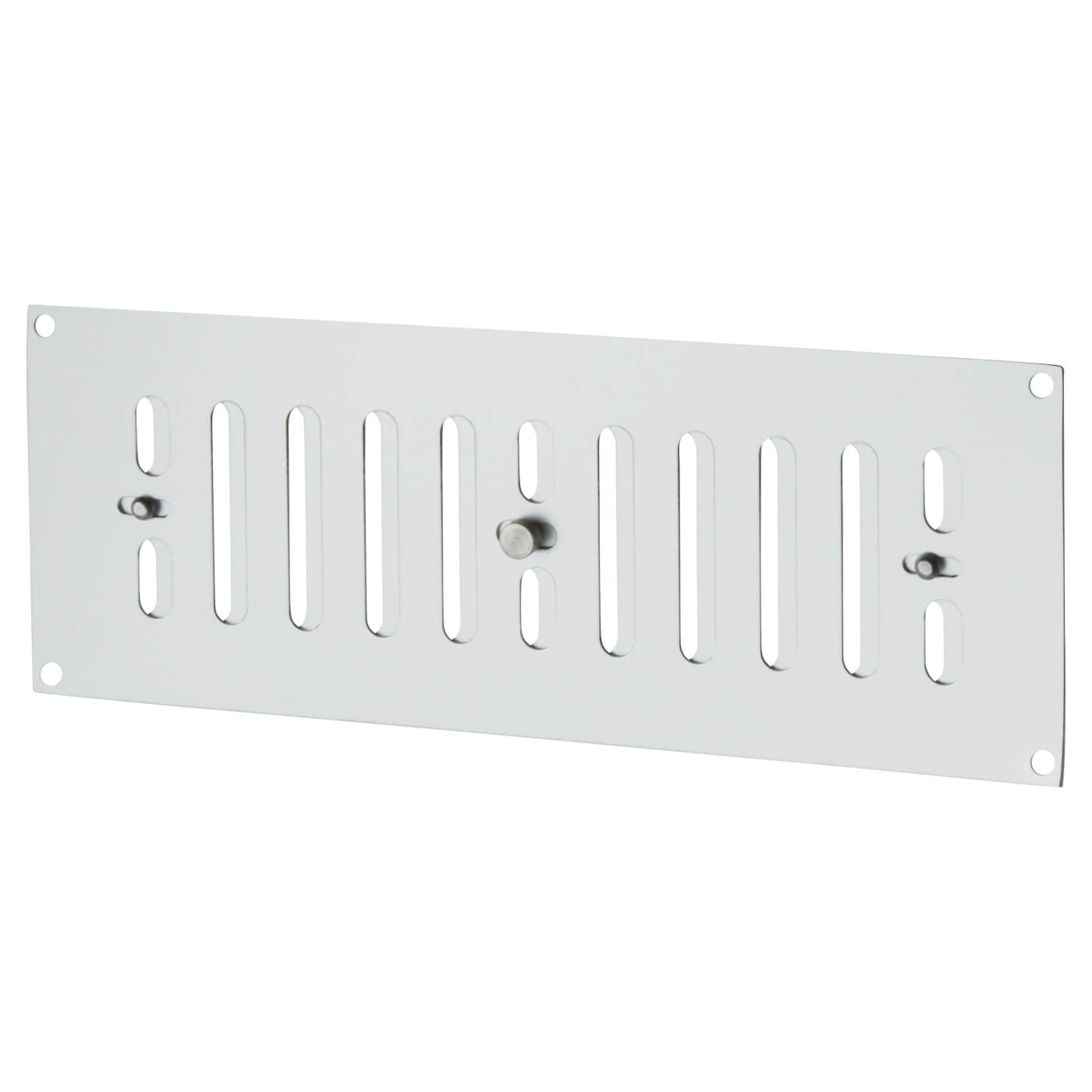 Hit & Miss Vent - 242 x 89mm - Satin Aluminium - view 2