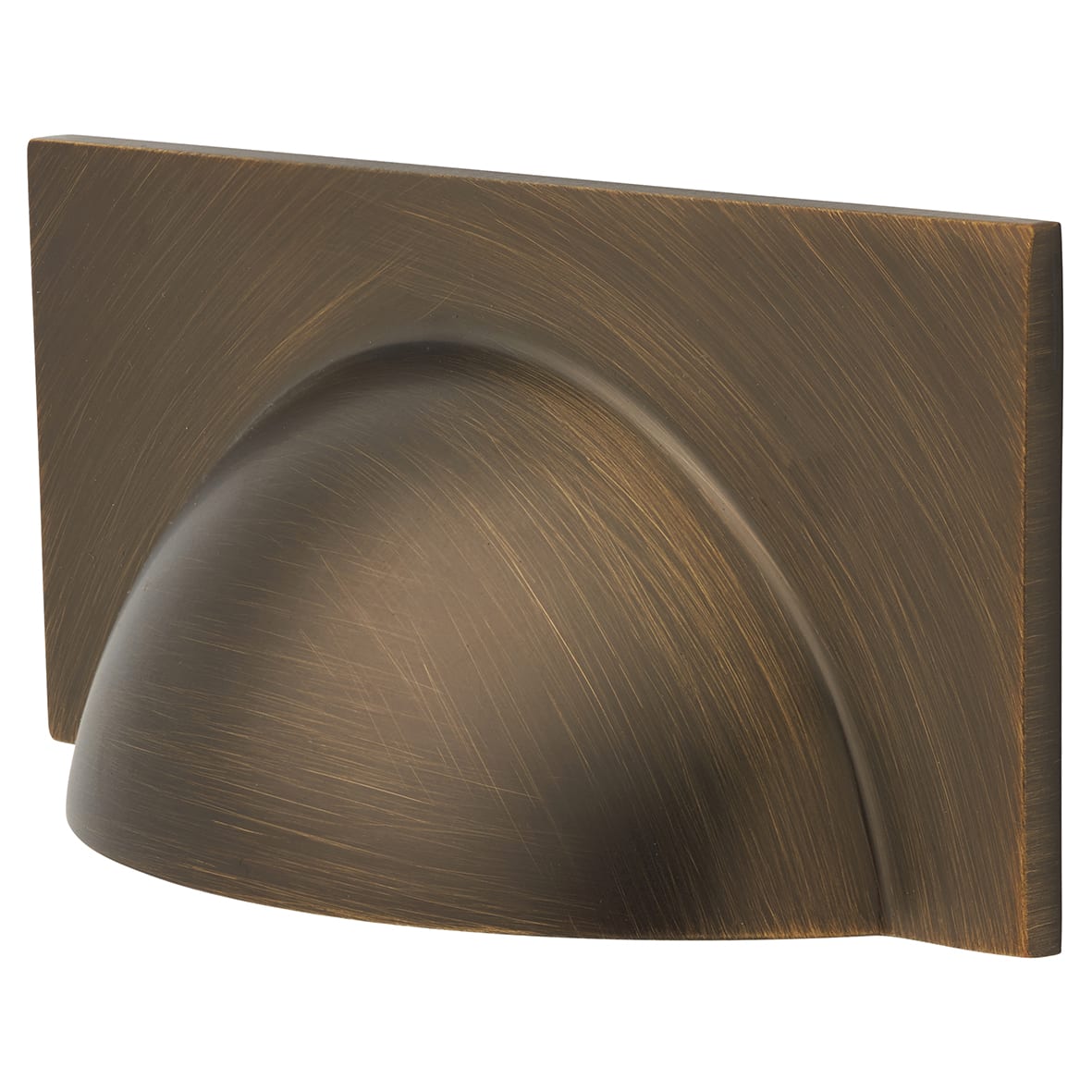 Crofts & Assinder Monmouth Square Cabinet Cup Handle - 64mm Centres - American Bronze - view 3