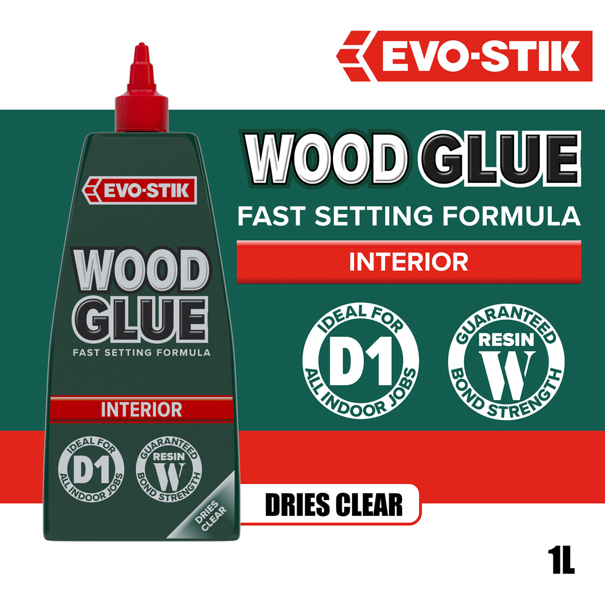 Interior Wood Adhesive - 1000ml - Clear - view 3