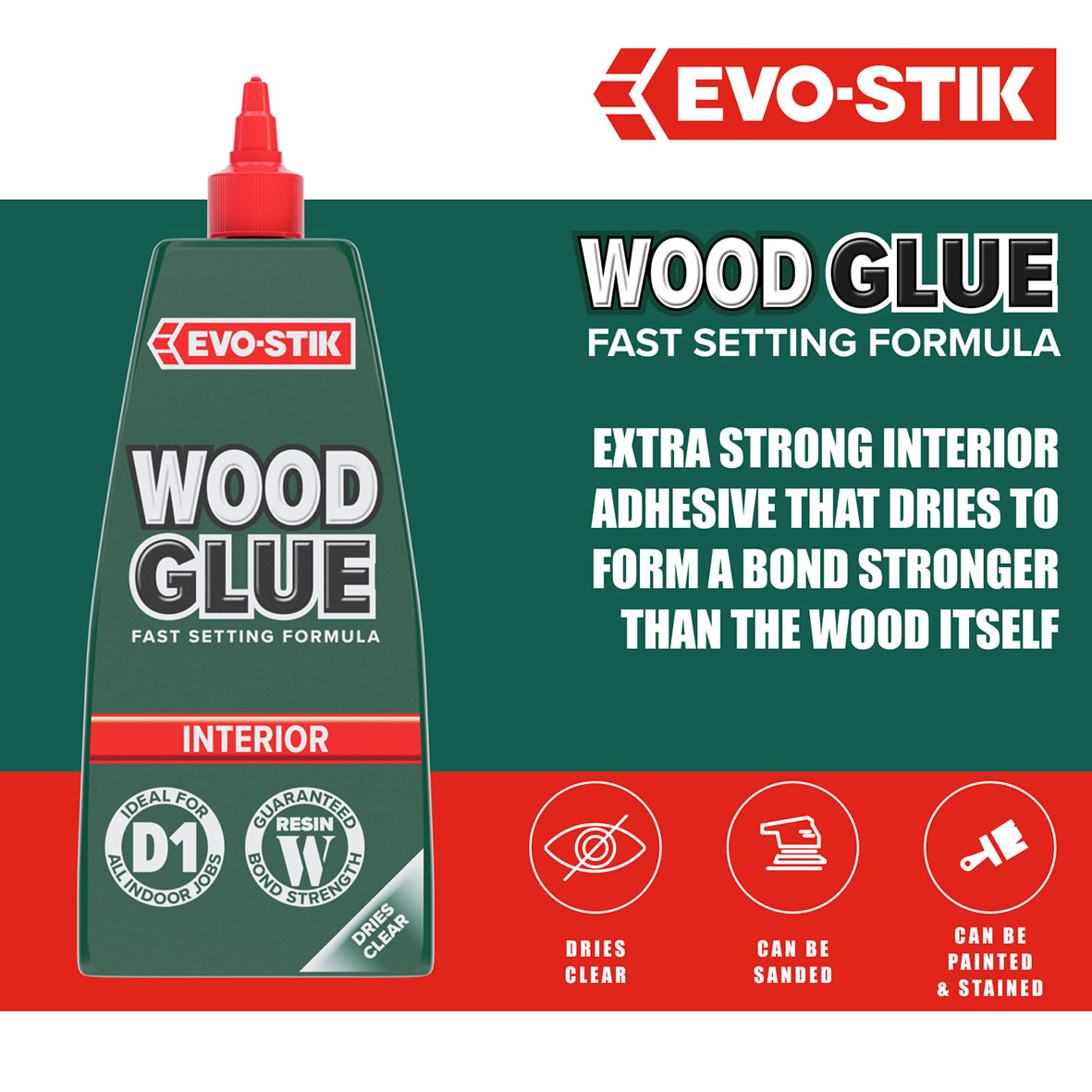 Interior Wood Adhesive - 1000ml - Clear - view 4