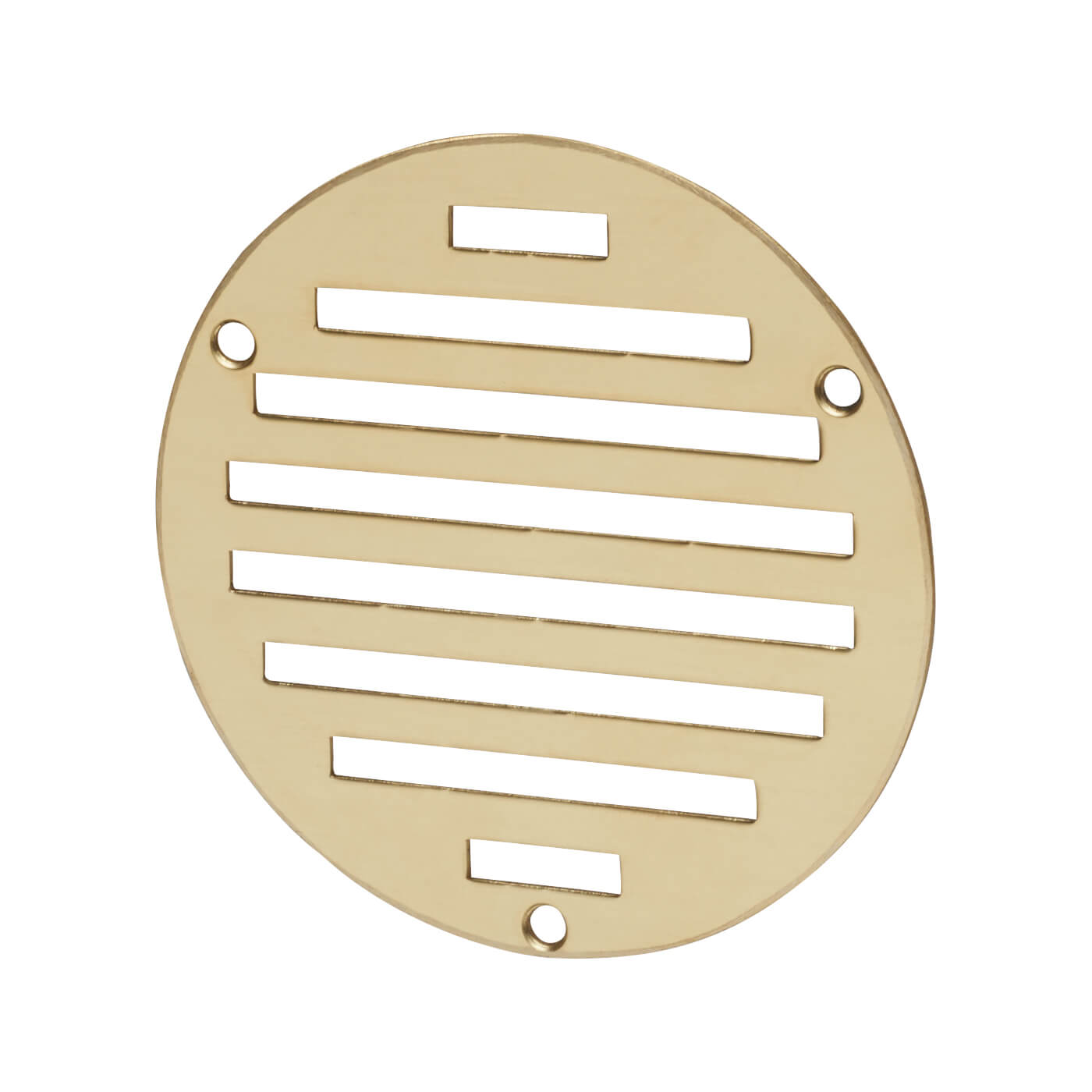 Circular Slotted Vent - 102 x 102mm - 1125mm² Free Air Flow - Polished Brass - view 2