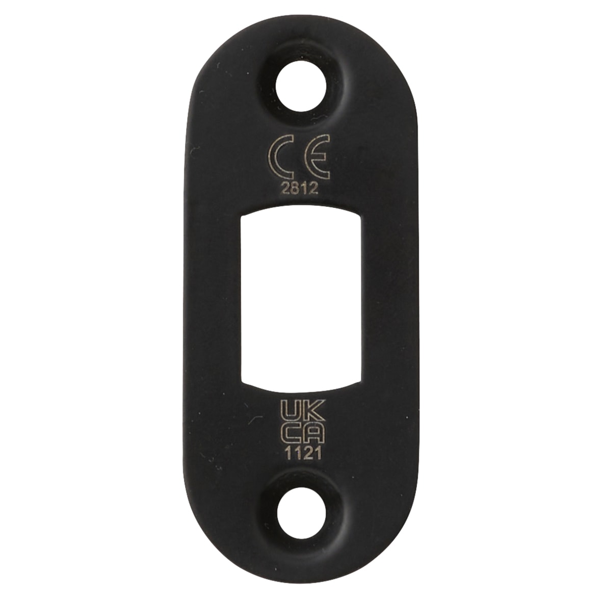 8mm Bolt Through Tubular Bathroom Deadbolt - 76mm Case - 57mm Backset - Radius - Matt Black - view 3