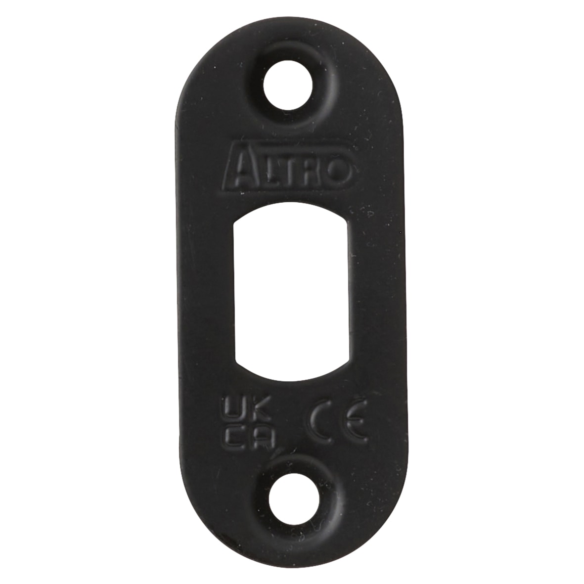 8mm Bolt Through Tubular Bathroom Deadbolt - 76mm Case - 57mm Backset - Radius - Matt Black - view 4