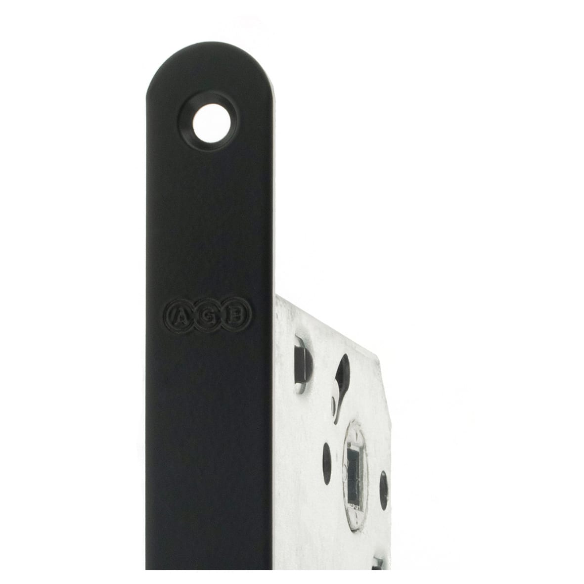Polaris Bolt Through Magnetic Bathroom Lock - 132mm Case - 60mm Backset - Matt Black - view 4