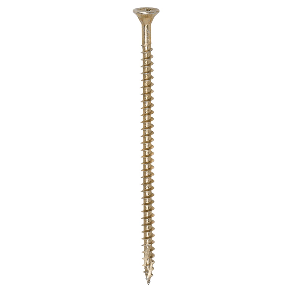 C2 Strong-Fix Pozi Double Countersunk Wood Screws - 4.0 x 80mm - Yellow Zinc - Pack of 200 - view 2