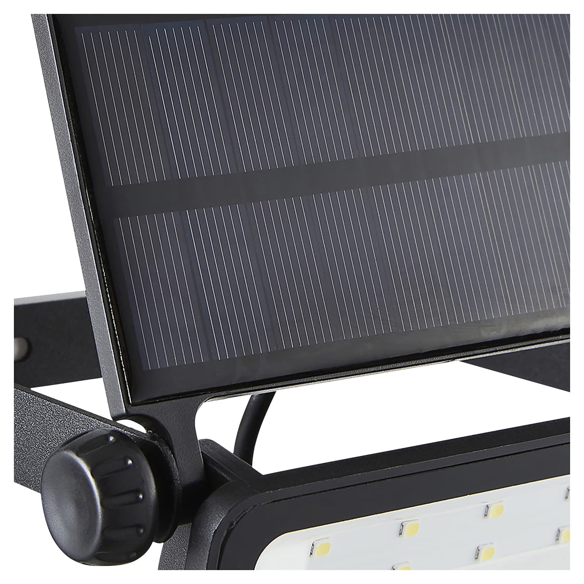Forum Zink 2W LED Solar Powered Security Floodlight with PIR - 6000K Daylight - Black - view 4