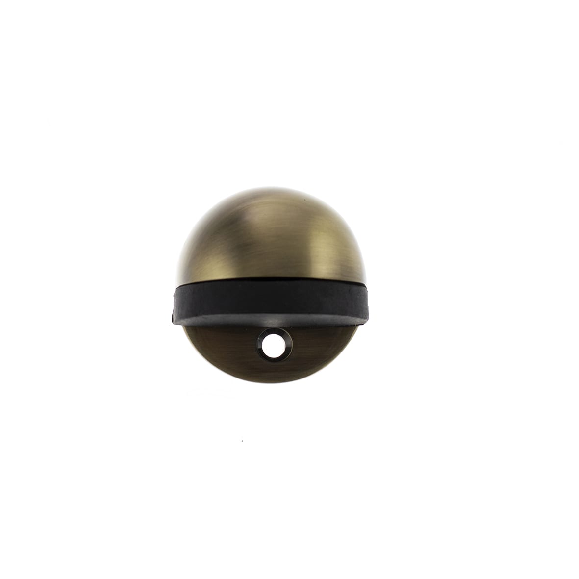 Half Moon Floor Door Stop - 26 x 40mm - Antique Brass - view 2