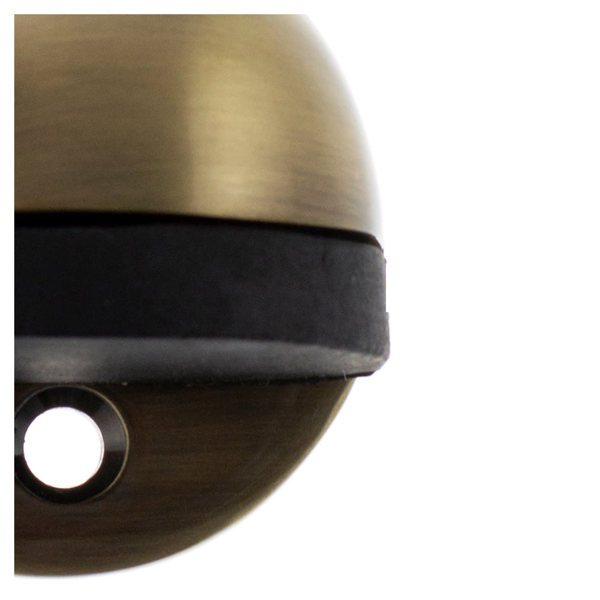 Half Moon Floor Door Stop - 26 x 40mm - Antique Brass - view 4
