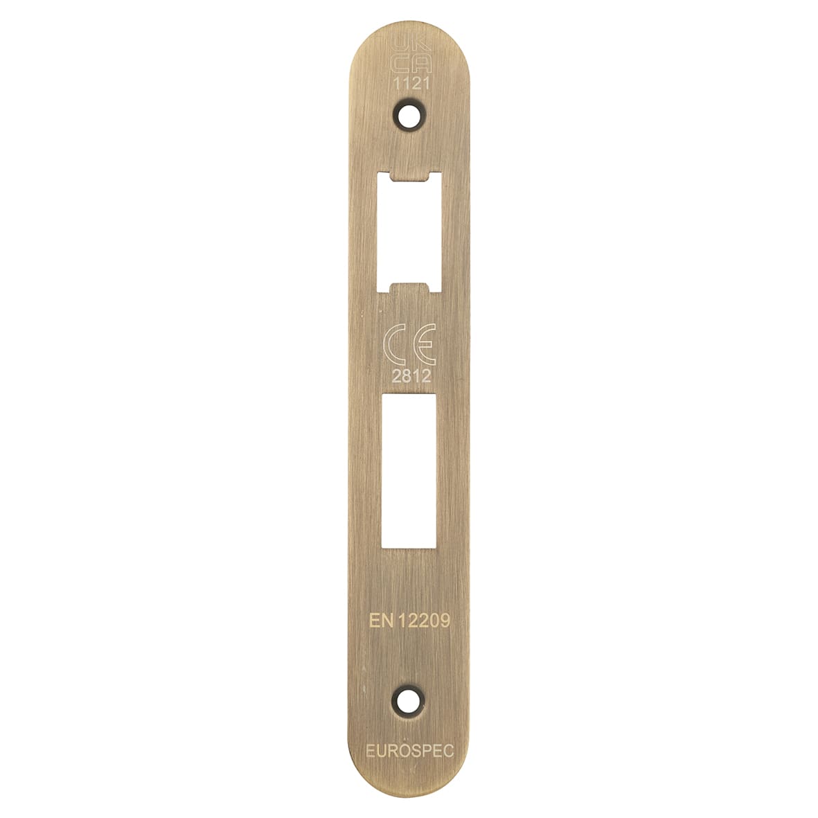 Architectural Bolt Through 3 Lever Sashlock - 65mm Case - 44mm Backset - Radius - Antique Brass - view 3