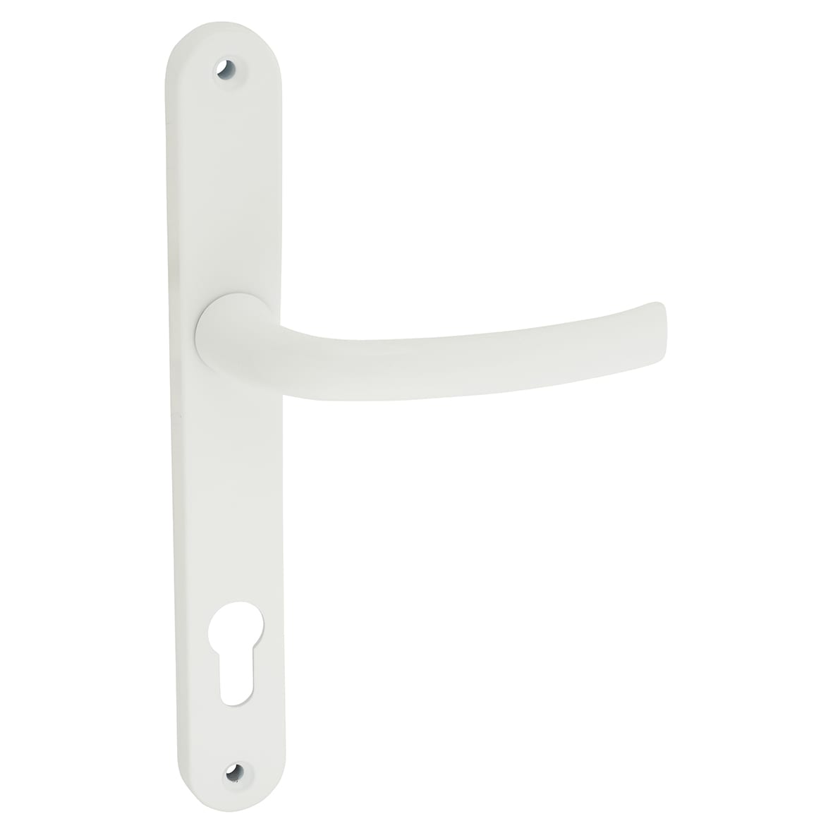 White uPVC Multipoint Door Handles - 92mm c/c - 70mm door - view 2
