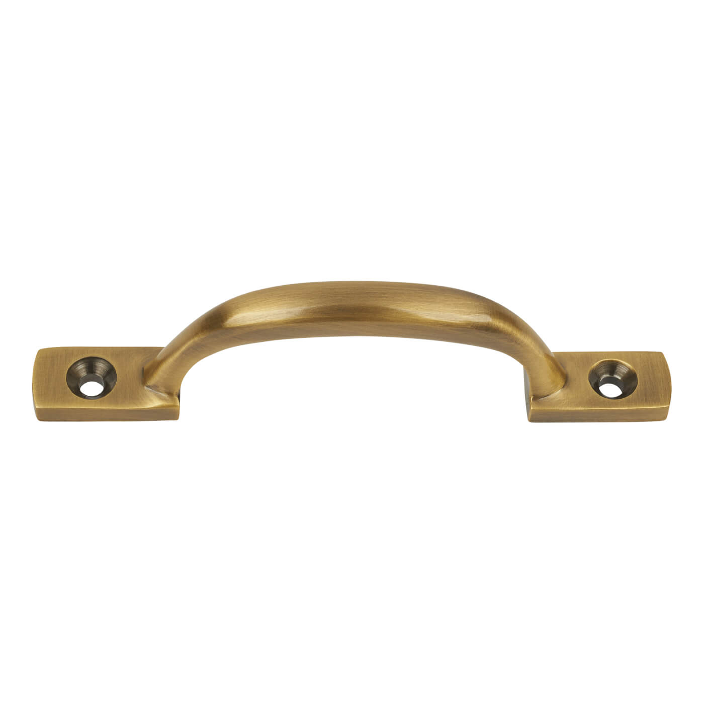 Marcus Sash Window Pull Handle - 102mm Length - Antique Brass - view 2