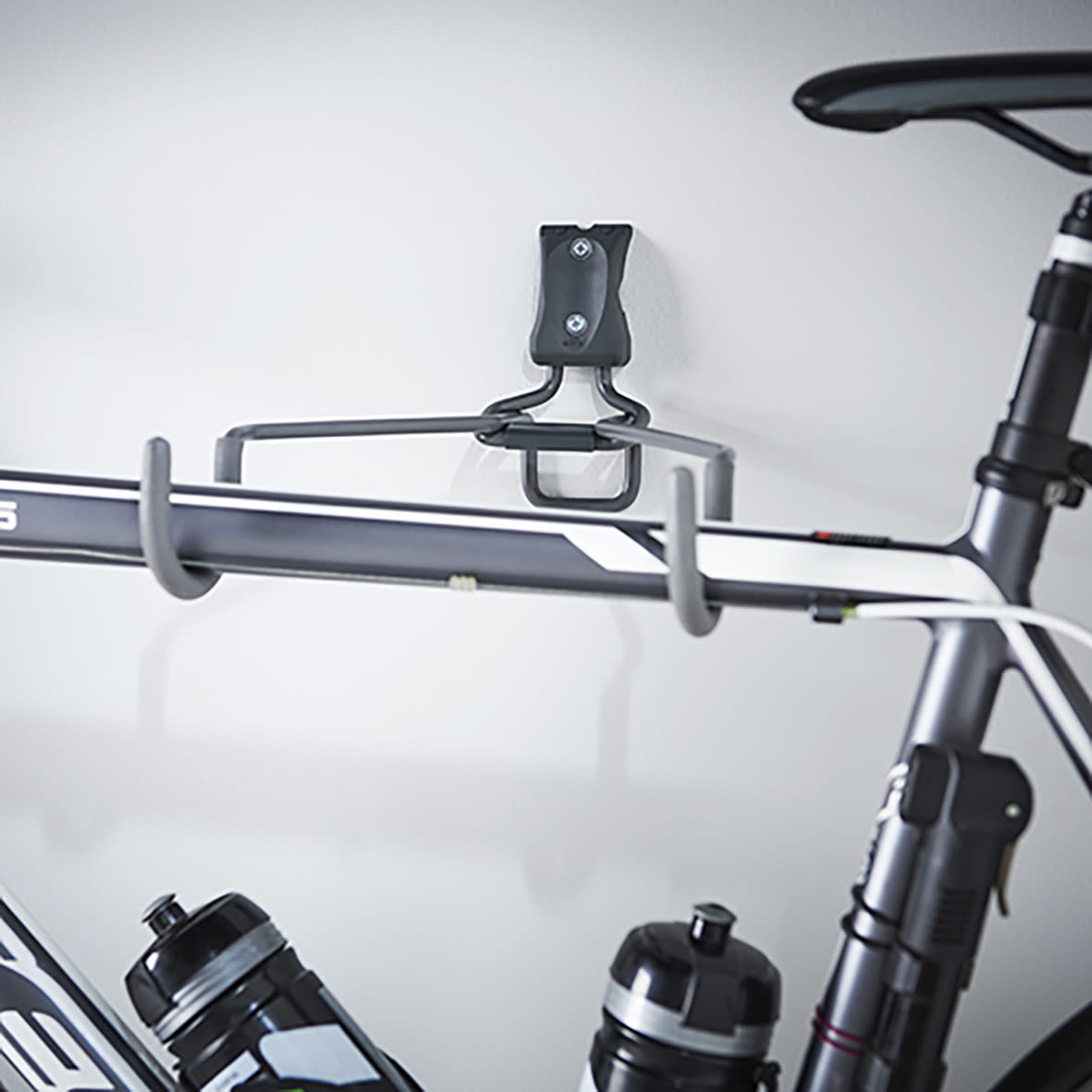Garage Storage Top Track System - Horizontal Bike Hook for Storage Track - Grey - view 3