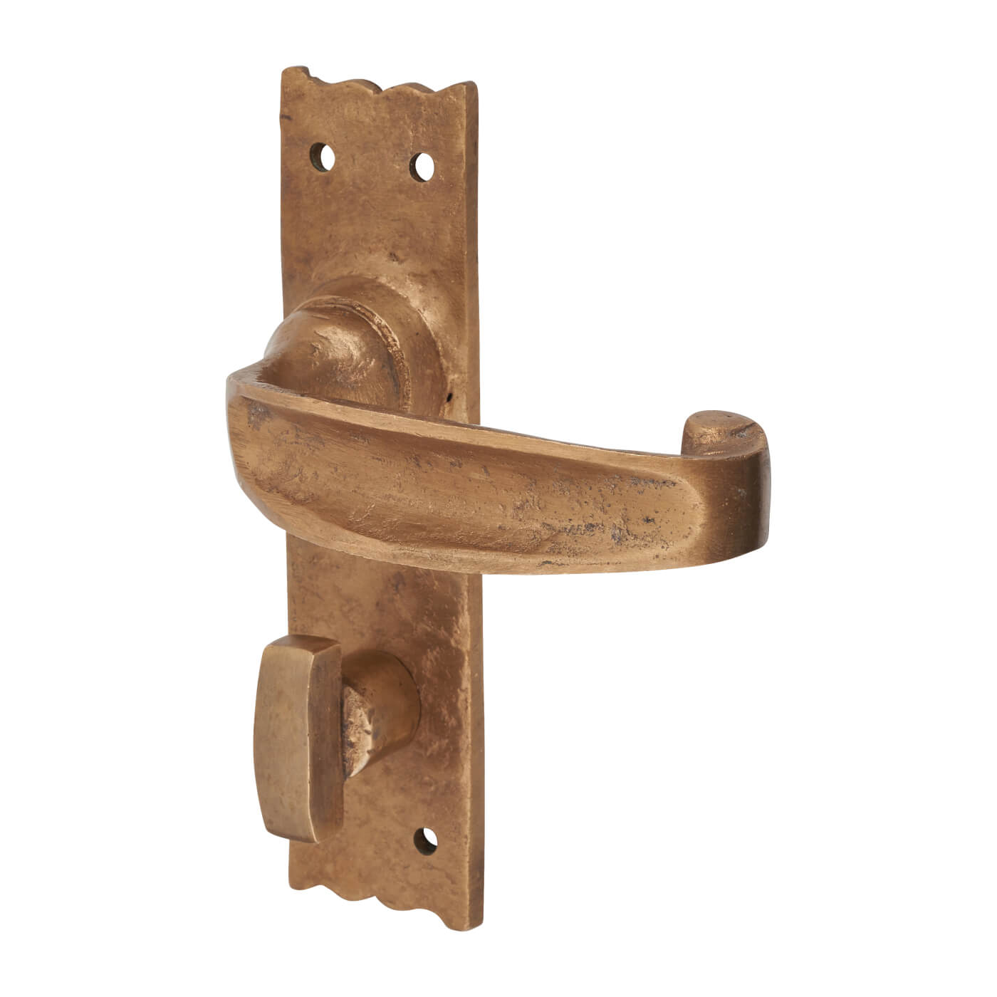 Oil Rubbed Bronze Tudor Bathroom Door Handles - 152 x 38mm - view 3