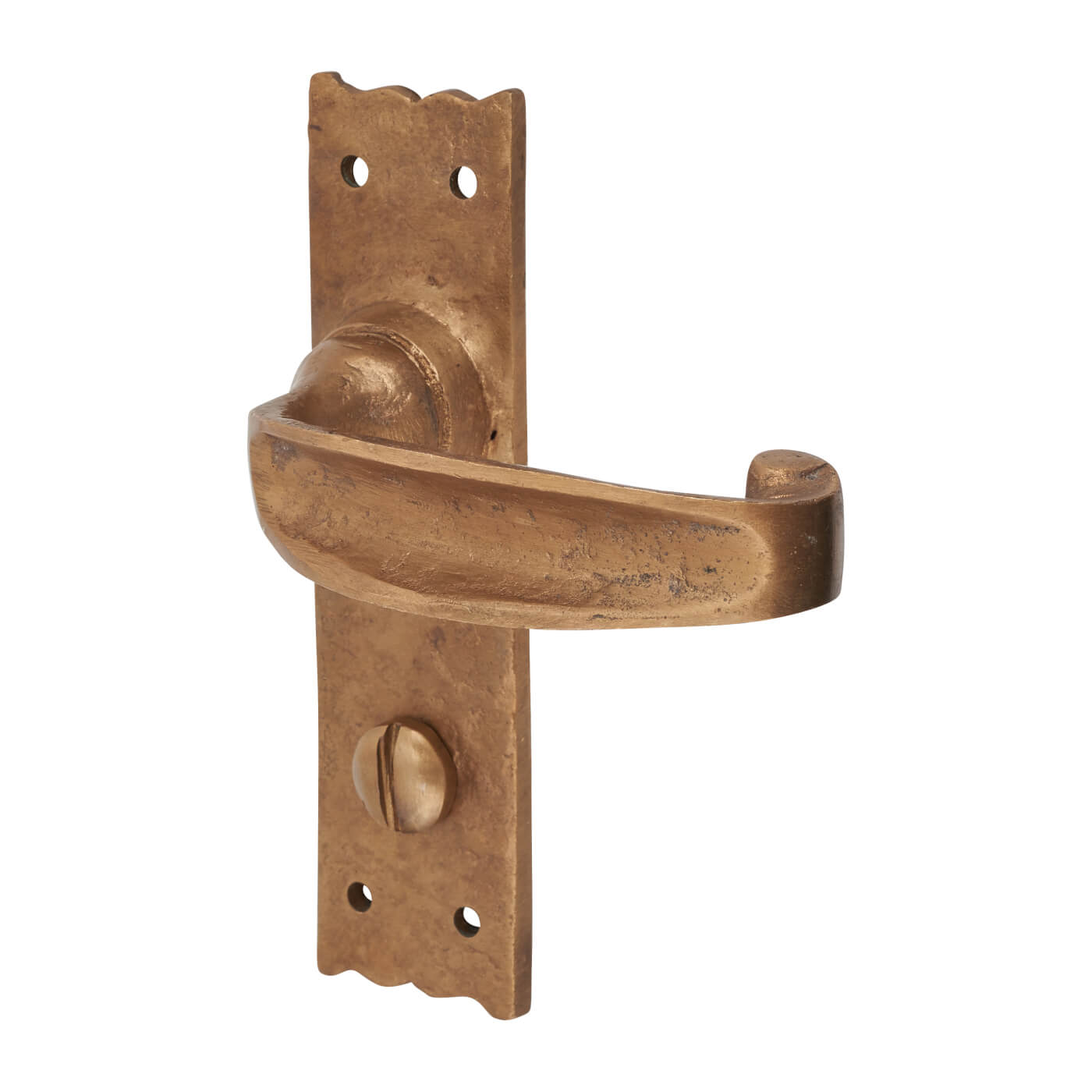 Oil Rubbed Bronze Tudor Bathroom Door Handles - 152 x 38mm - view 4