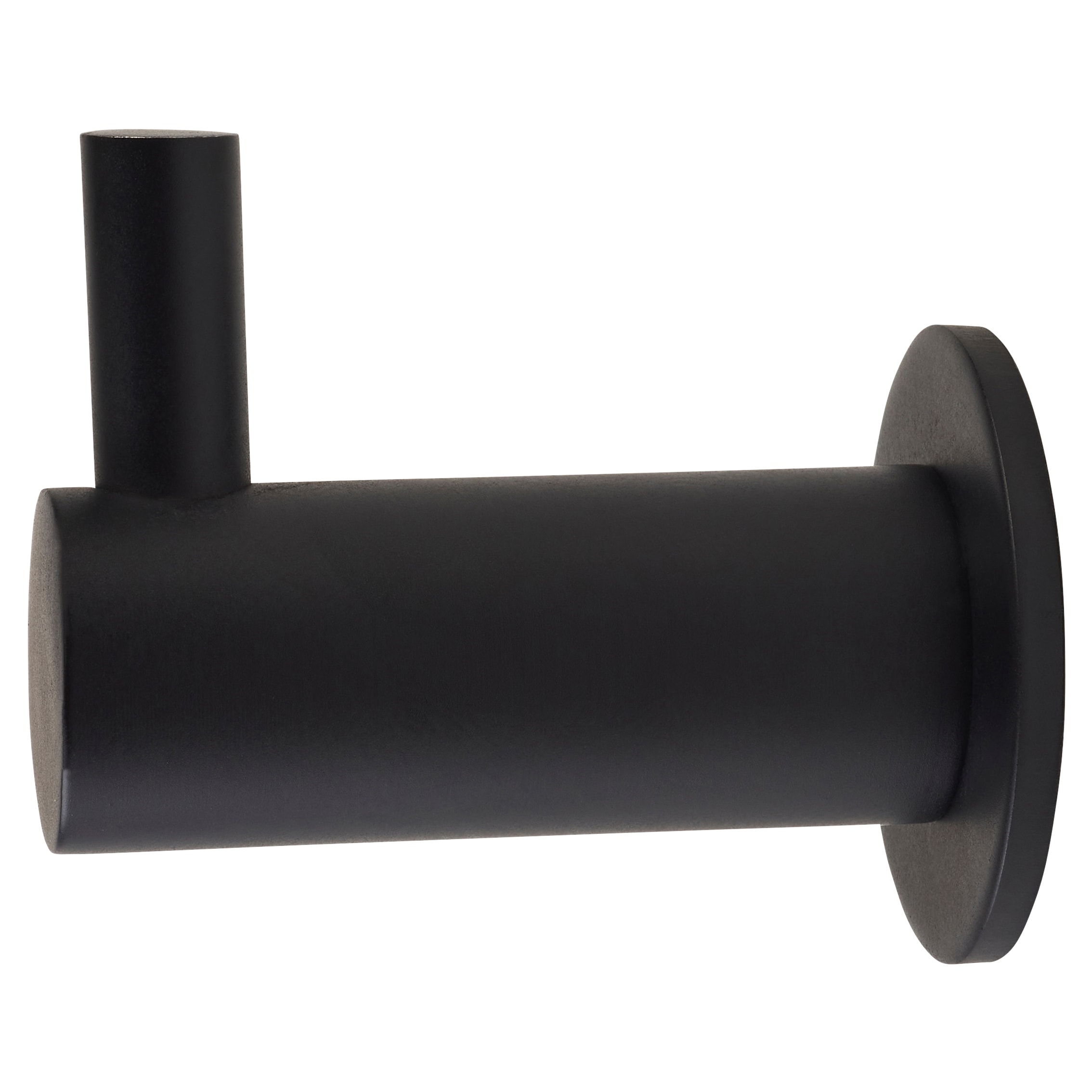 Single Coat Hook - 35 x 25mm - Matt Black - view 2