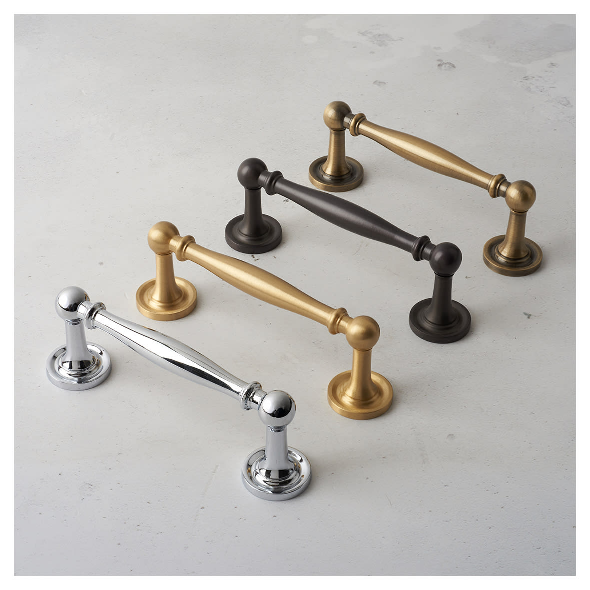 Marcus Colonial 11.5mm D-Bar Cabinet Pull Handle - 96mm Centres - Pol Chrome - view 4