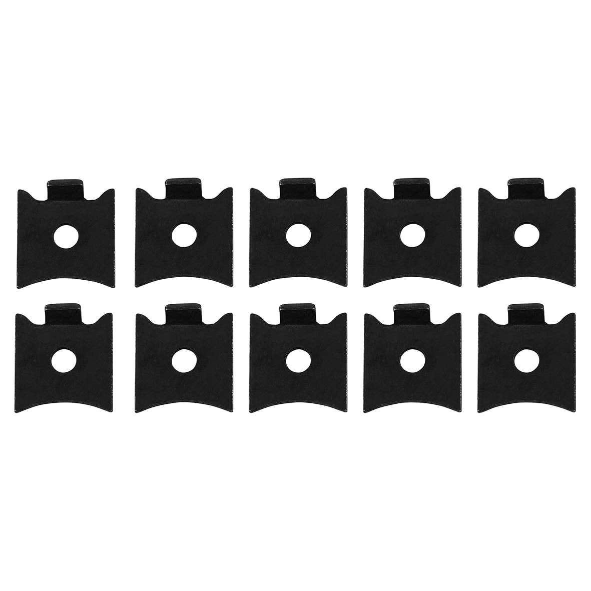 Standard Flat Bookcase Clip - Matt Black - Pack of 10 - view 2