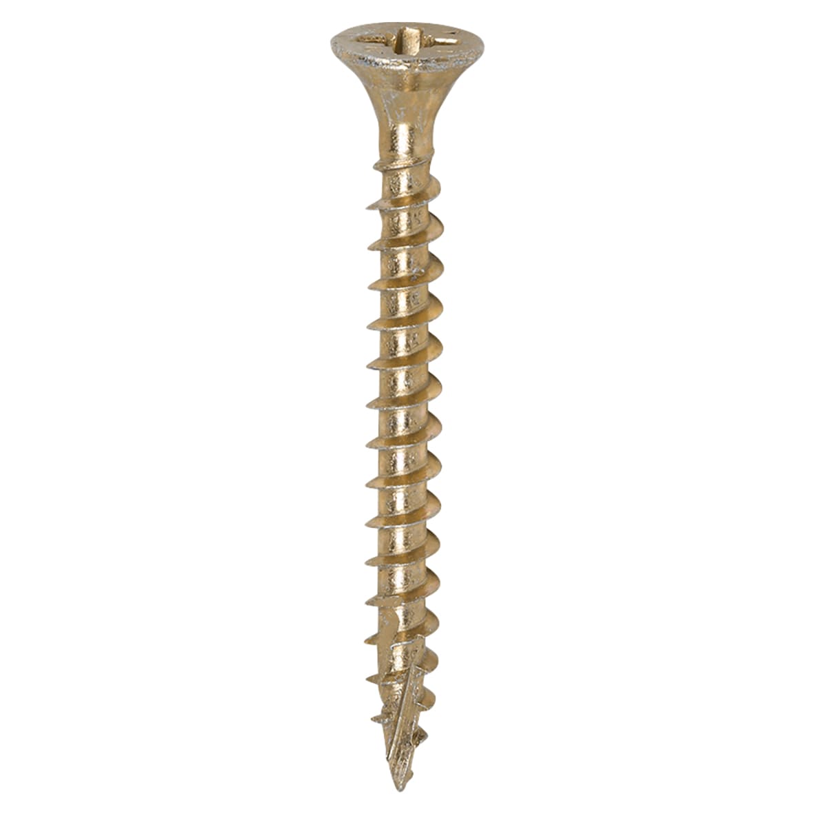 C2 Strong-Fix Pozi Double Countersunk Twin-Cut Wood Screws Tub - 4.0 x 40mm - Pack of 1200 - view 2