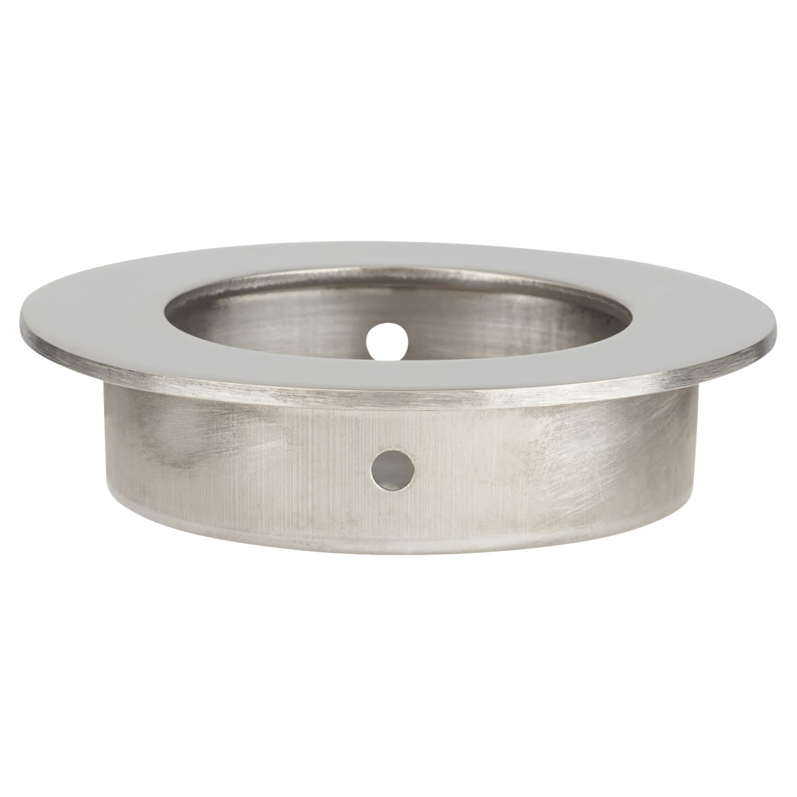Circular Flush Cabinet Pull Handle - 65mm Diameter - Polished Stainless Steel - view 3