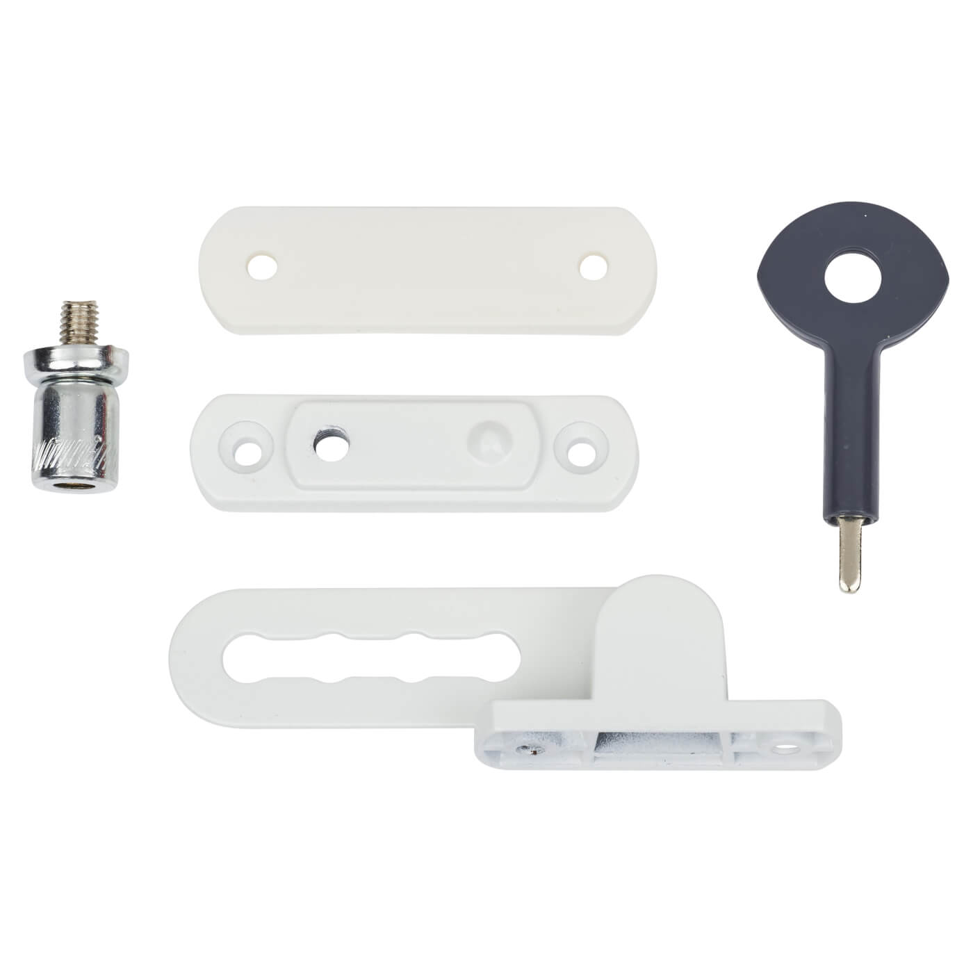Child Safety Window Restrictor - 85 x 70 x 18mm - White - Pack of 1 with 1 Key - view 4
