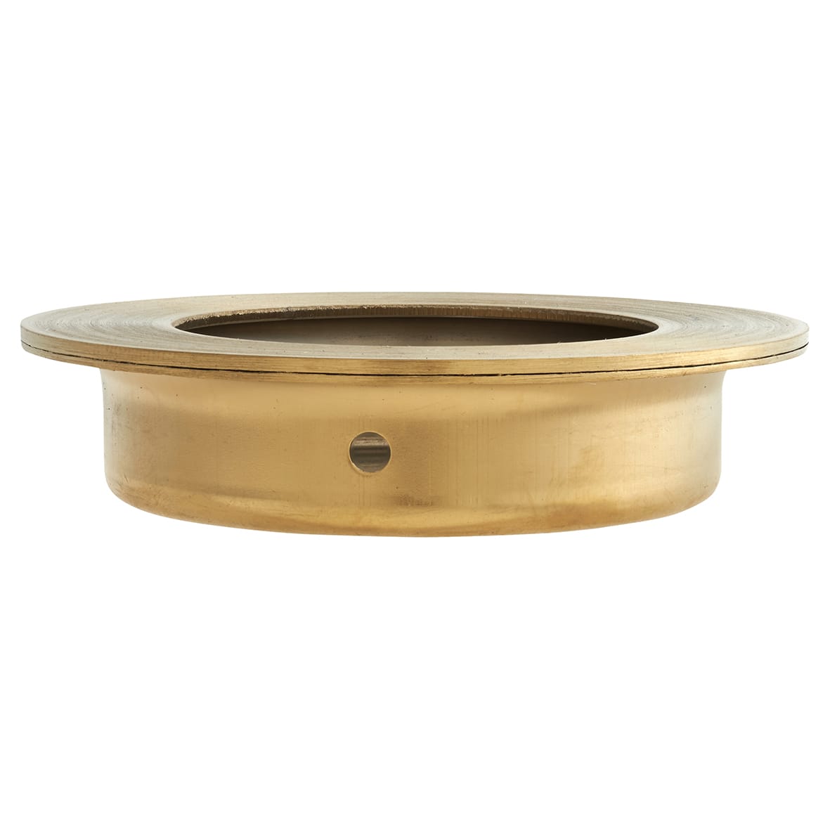 Circular Flush Cabinet Pull Handle - 65mm Diameter - PVD Satin Brass - view 3