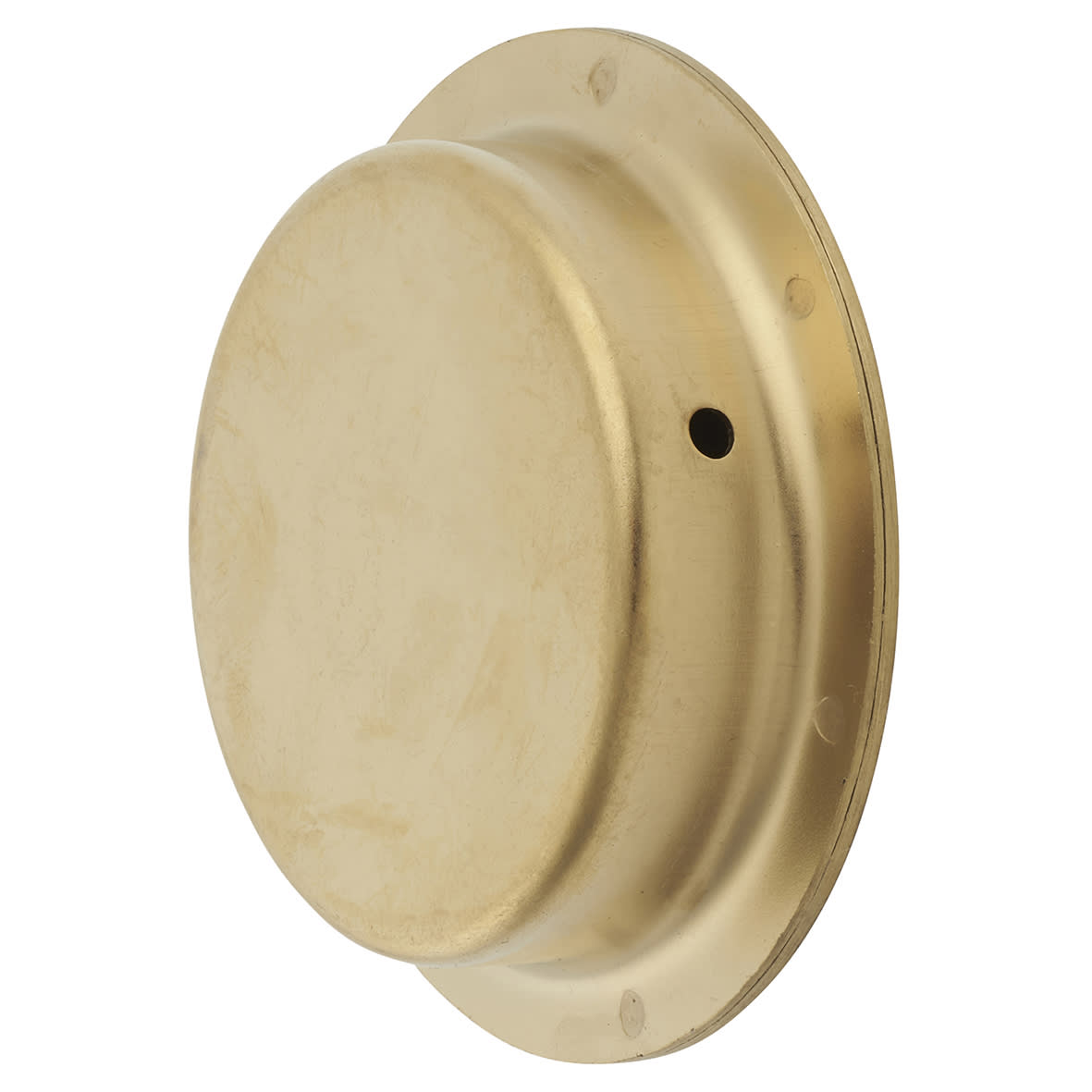 Circular Flush Cabinet Pull Handle - 65mm Diameter - PVD Satin Brass - view 4