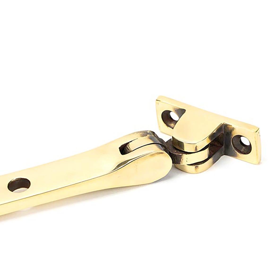 Brompton Knurled Casement Window Stay - 12"/300mm Length - Aged Brass - view 3