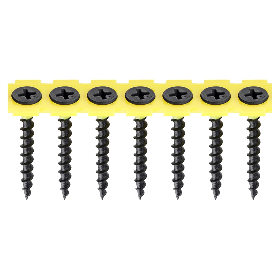 Collated Coarse Thread Drywall Screws - 3.5 x 35mm - Black Phosphate - Pack of 1000 - view 2