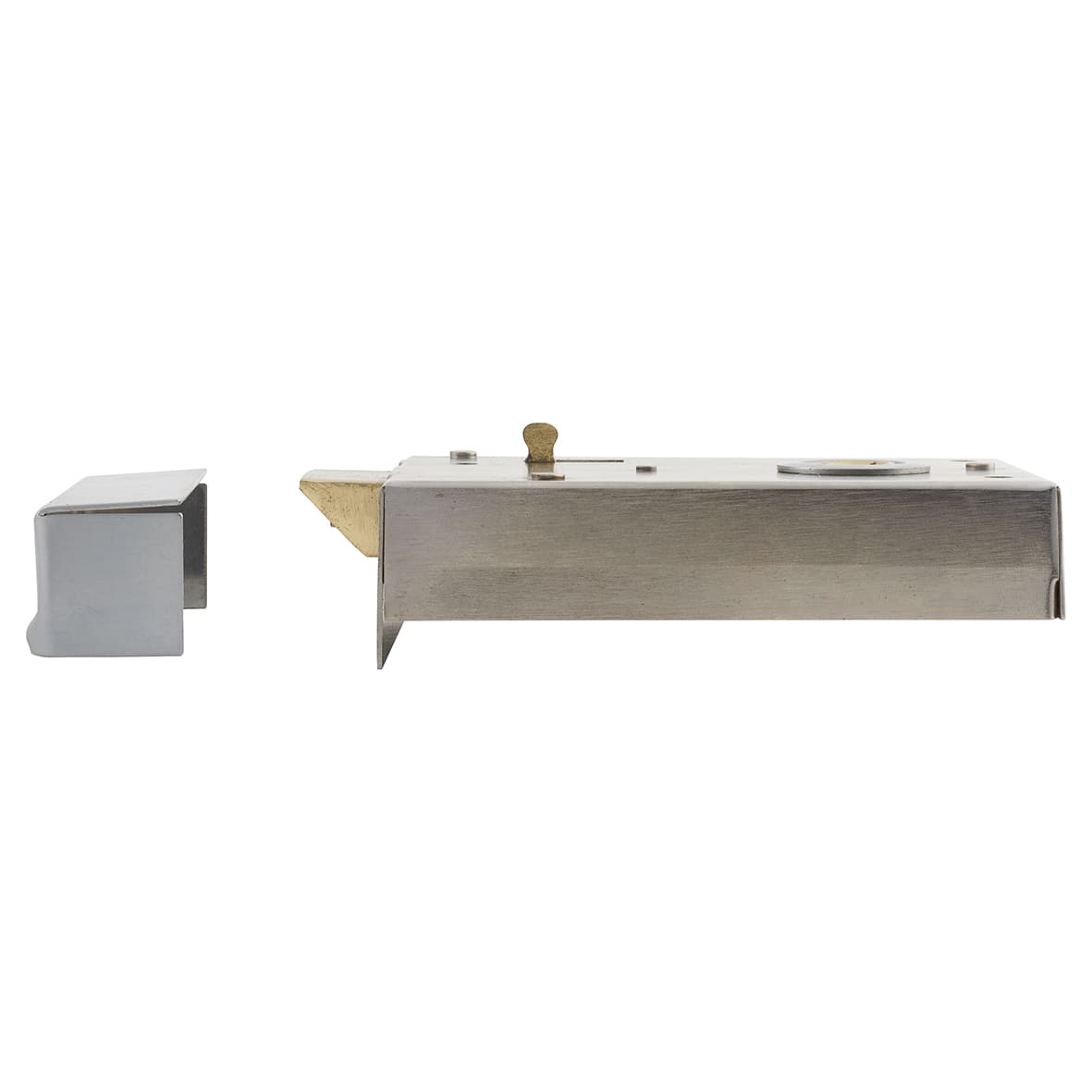 Rim Lock with Snib - 105 x 80mm - Satin Chrome - view 6