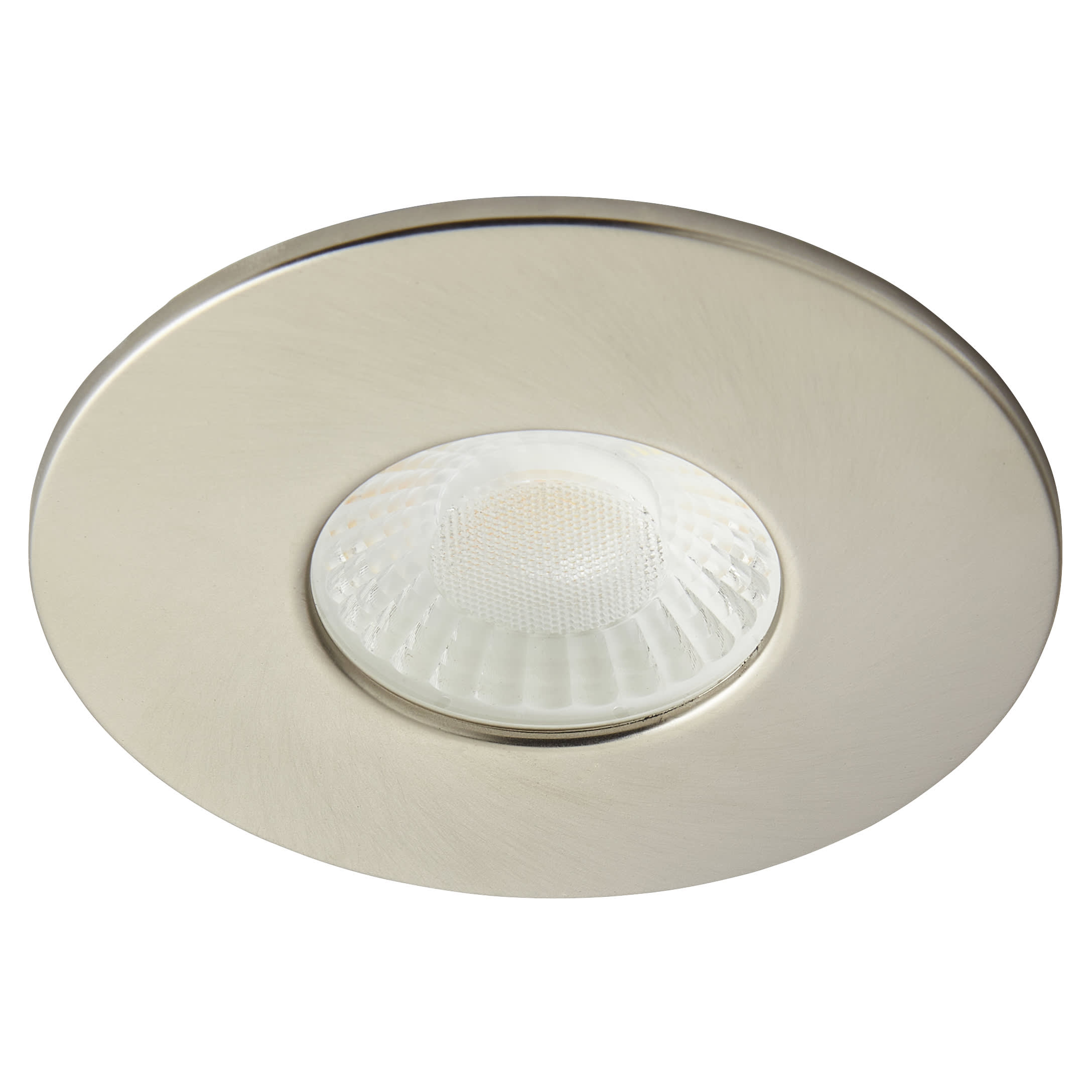 Forum Spa Rhom 8W IP65 Fire Rated LED Dimmable Fixed Downlight - 3/4/6000K CCT - Satin Nickel - view 3