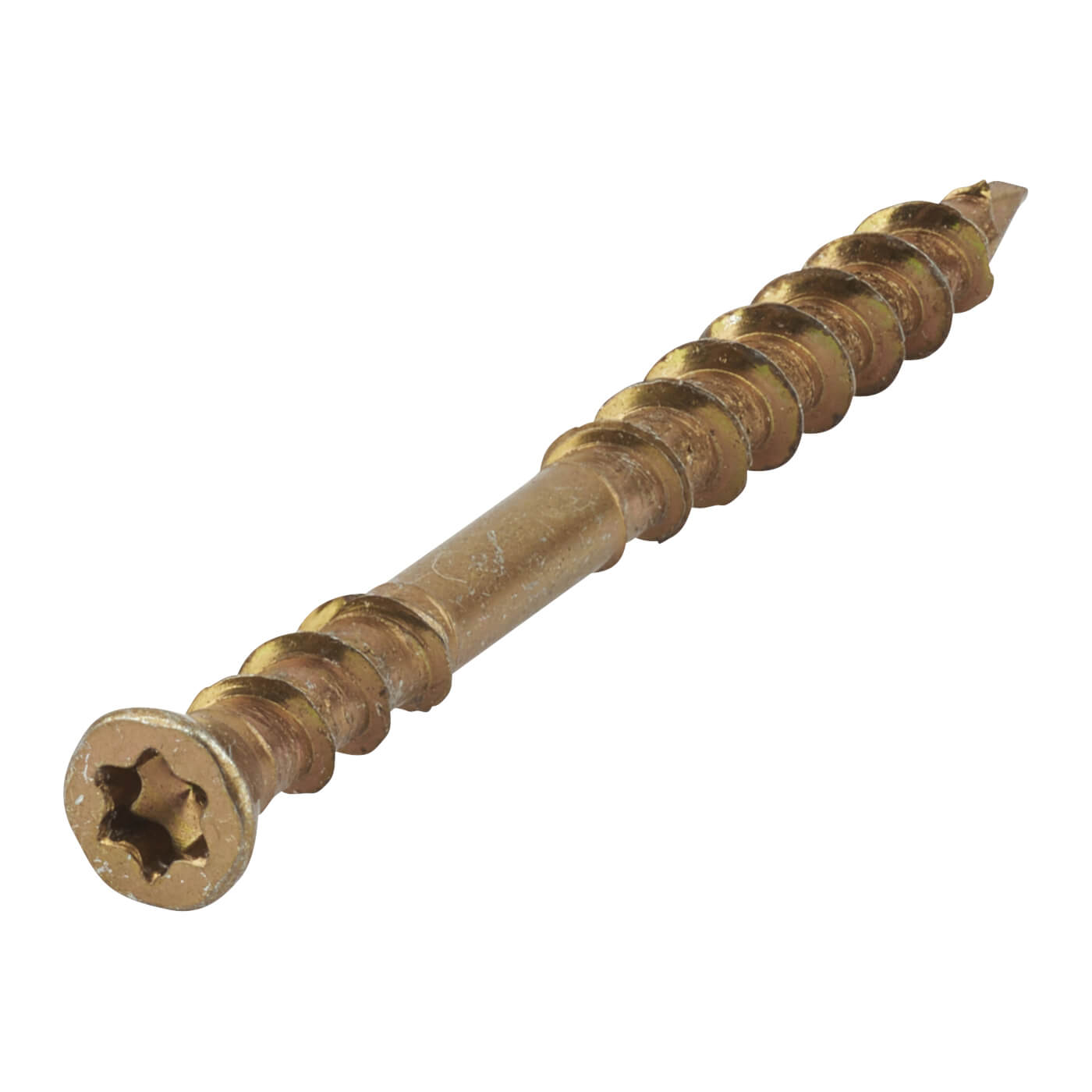 Flooring Torx Secret Fixing Wood Screws - 3.5 x 45mm - Yellow Zinc - Pack of 200 - view 3