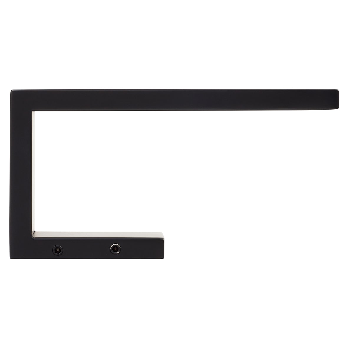 Contemporary Square Toilet Roll Holder - 145 x 75 x 40mm - Matt Black - view 2