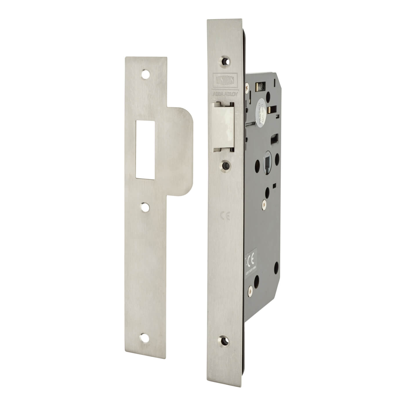 J2C2 Equality Act DIN Latch Case - 83mm Case - 55mm Backset - Satin Stainless Steel - view 2