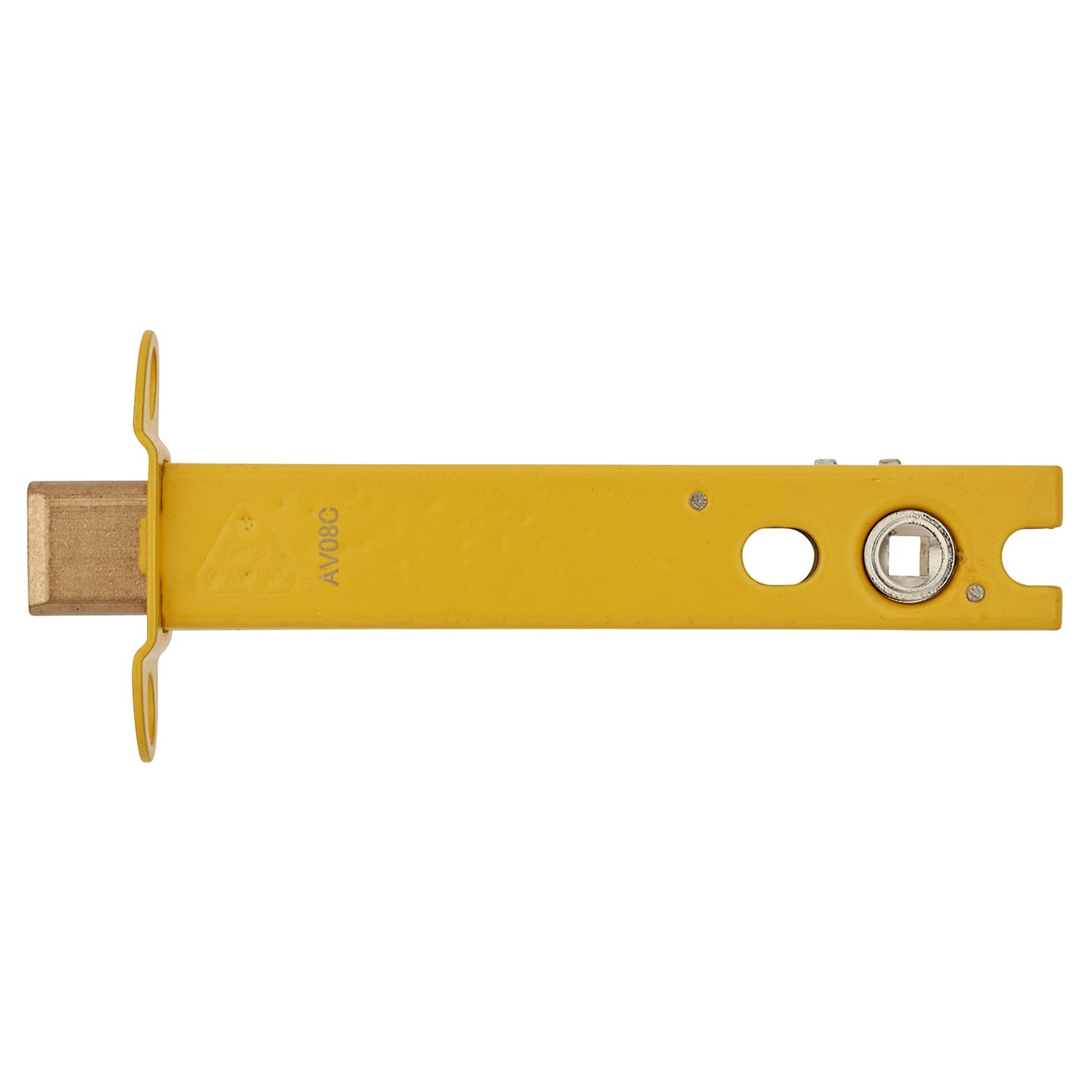 5mm Bolt Through Tubular Bathroom Deadbolt - 127mm Case - 108mm Backset - Square - Ant Brass - view 5