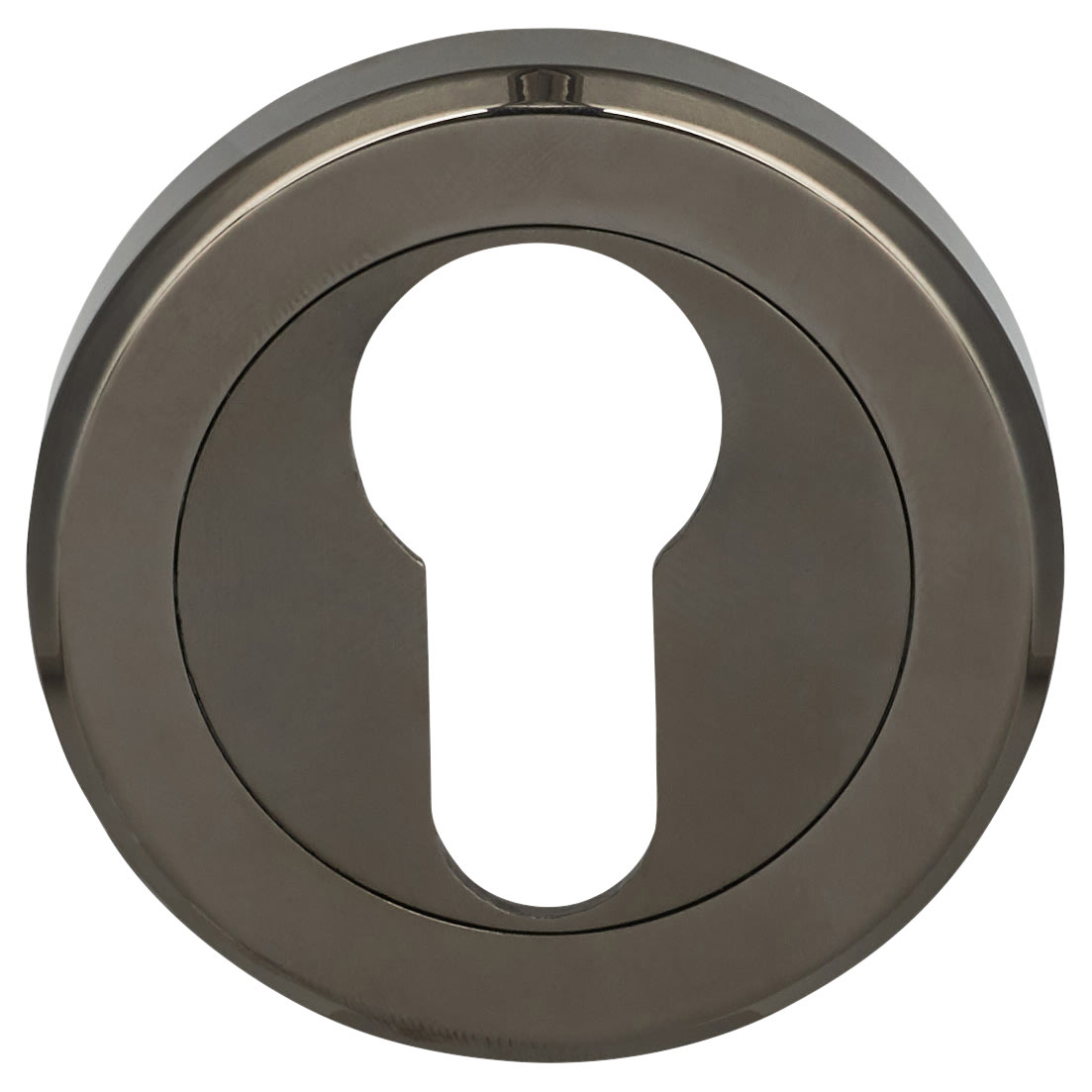 Escutcheon - 51mm Diameter - Euro - Black Nickel - view 3