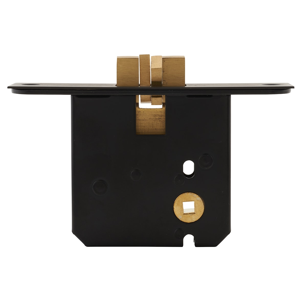 Sliding Door Bathroom Lock - 76mm Case - 56mm Backset - Dark Bronze - view 2