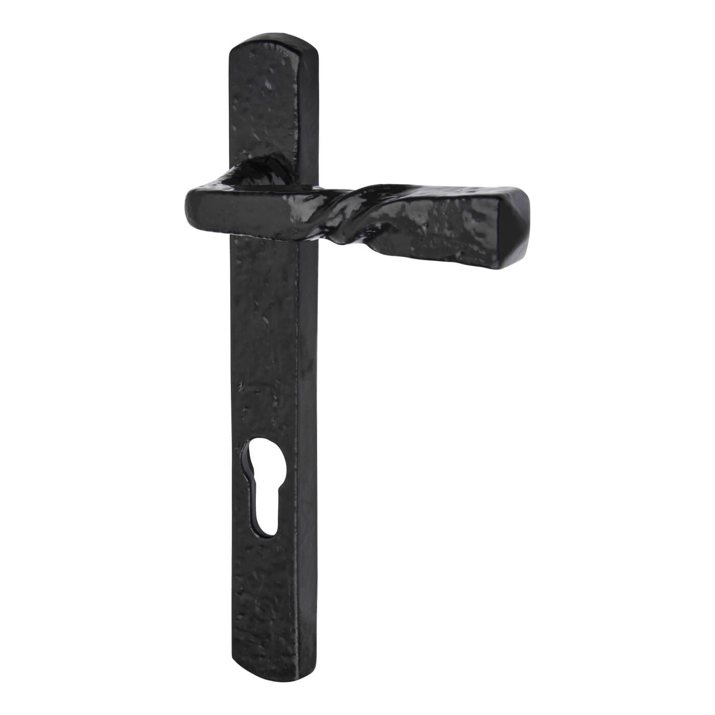 uPVC Multipoint Door Handle - 92mm c/c - Antique Black Iron - view 3