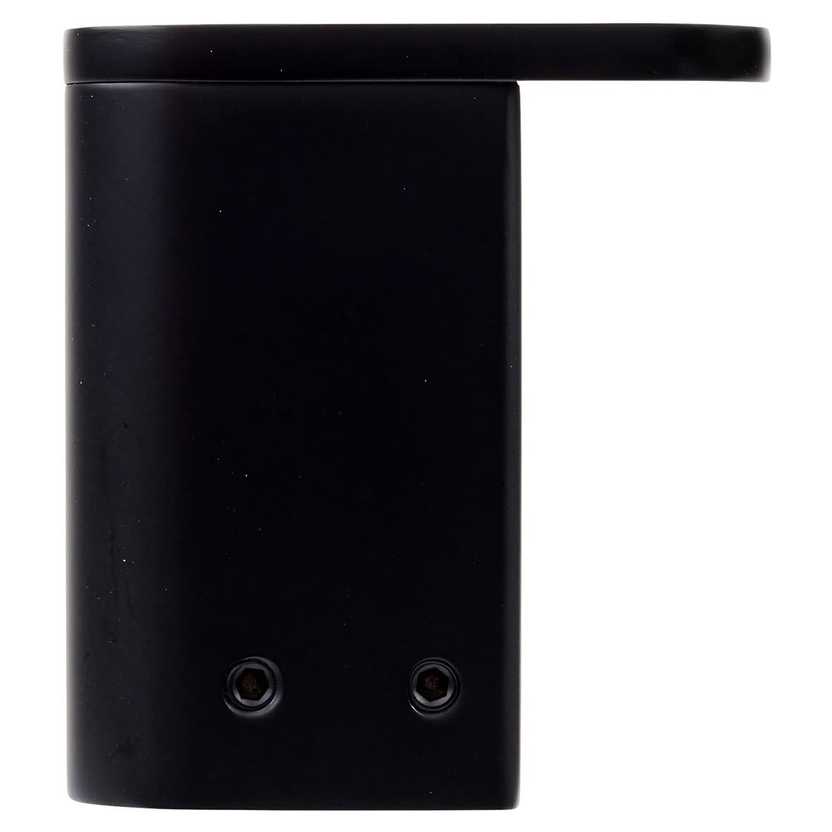 Designer Robe Hook - 65 x 60 x 26mm - Matt Black - view 2