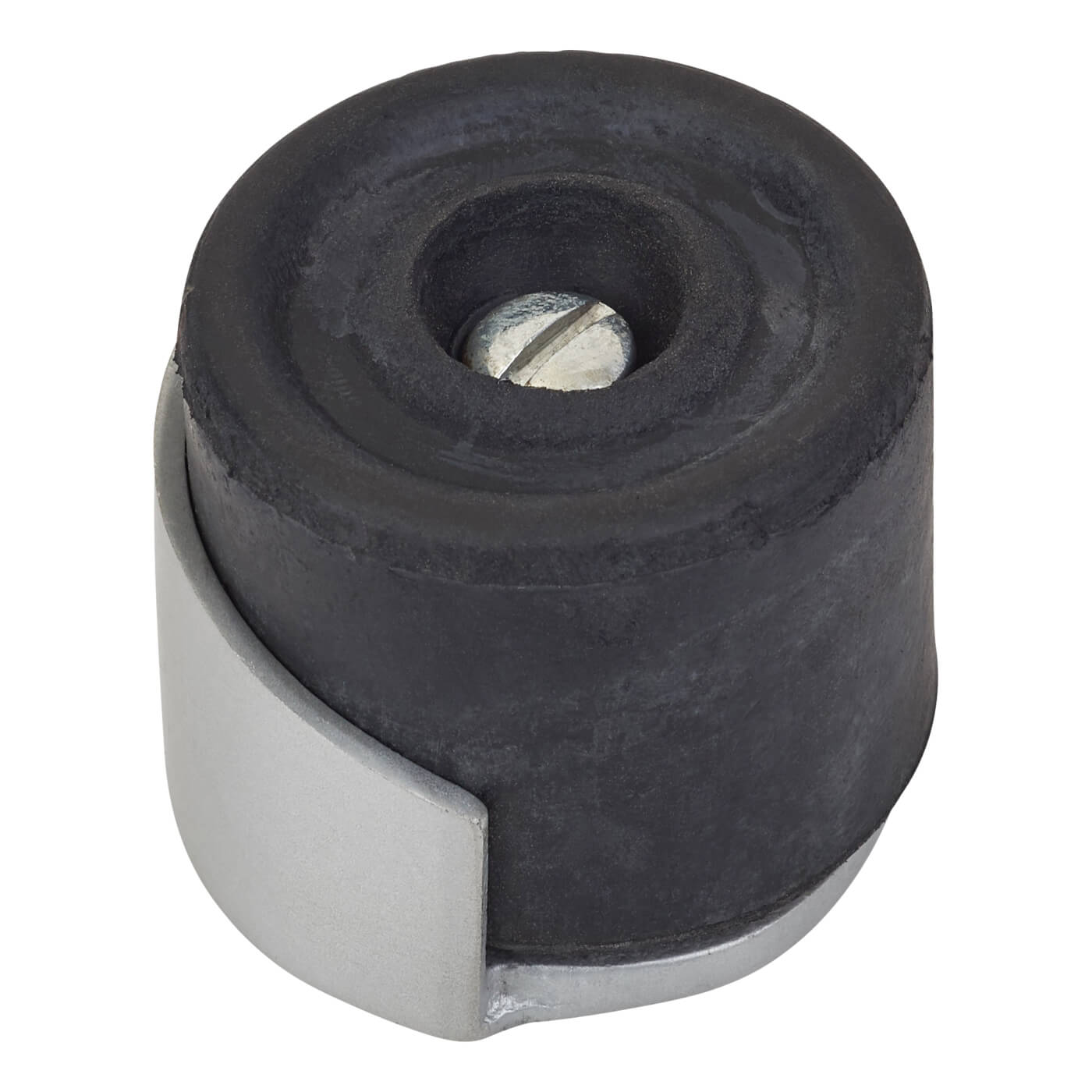 Round Floor Mounted Door Stop - 30 x 35mm - Satin Anodised Aluminium - view 2