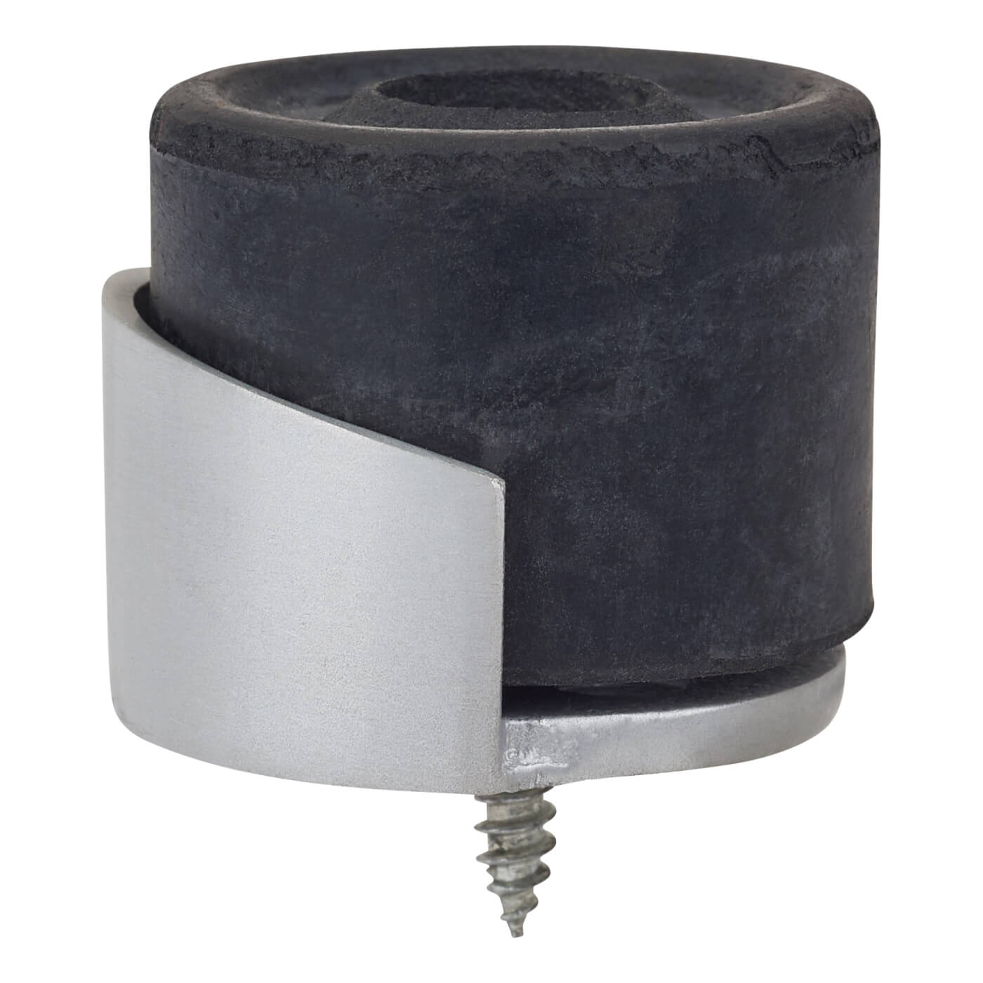 Round Floor Mounted Door Stop - 30 x 35mm - Satin Anodised Aluminium - view 3