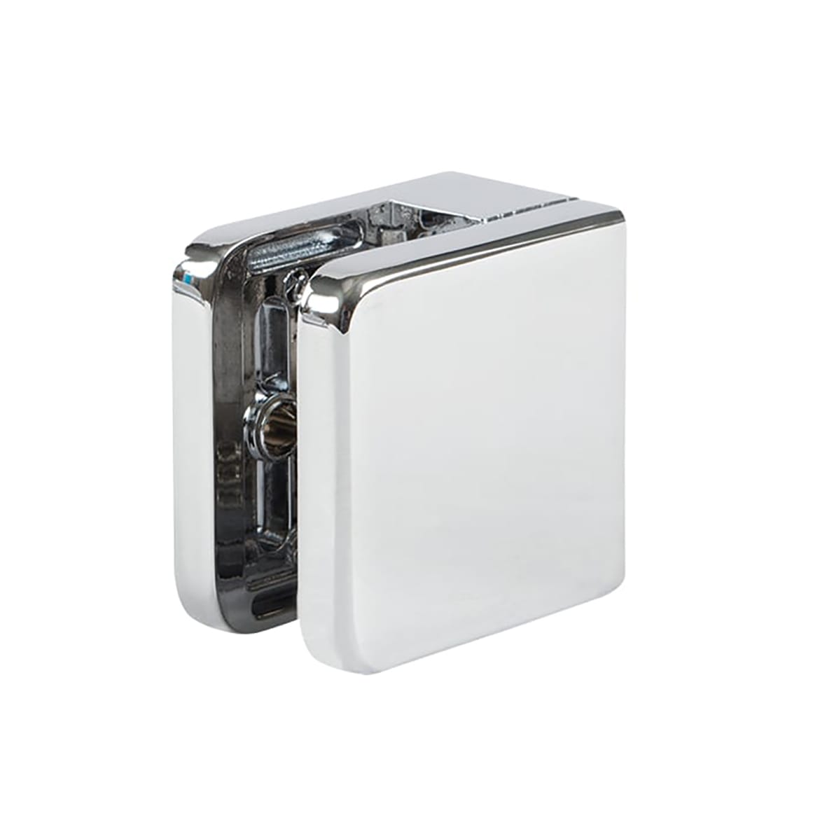 Square Balustrade Clamps & Inserts - 10mm Glass - 45mm x 45mm - Polished Chrome - Pack of 4 - view 2