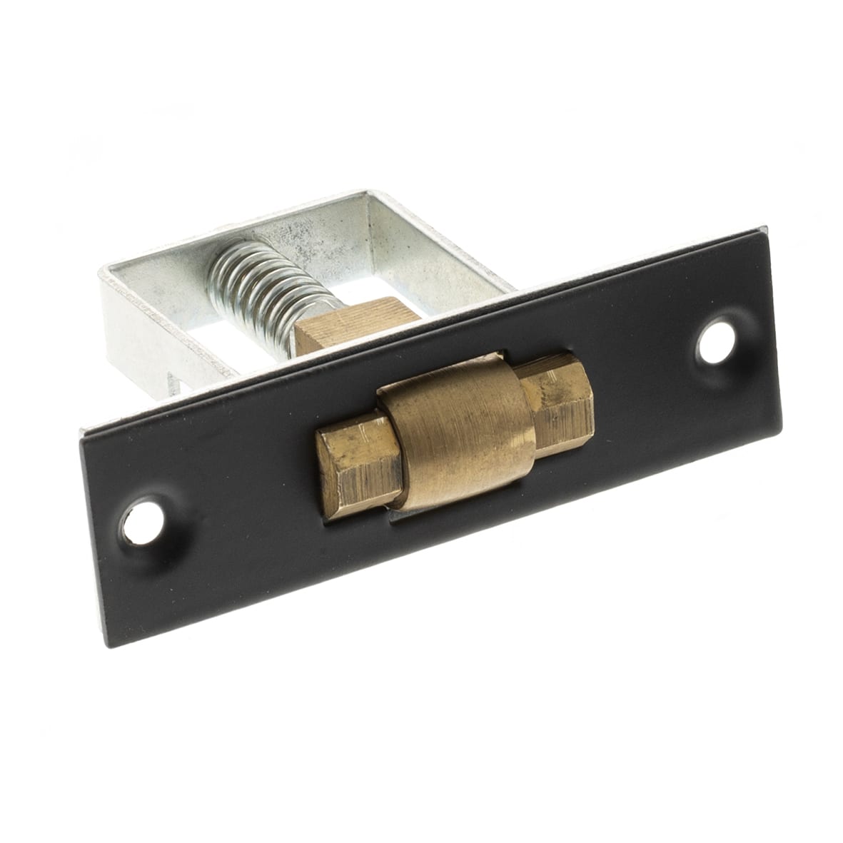 Heavy Duty Adjustable Roller Catch - 22 x 76mm Faceplate - Matt Black - view 3