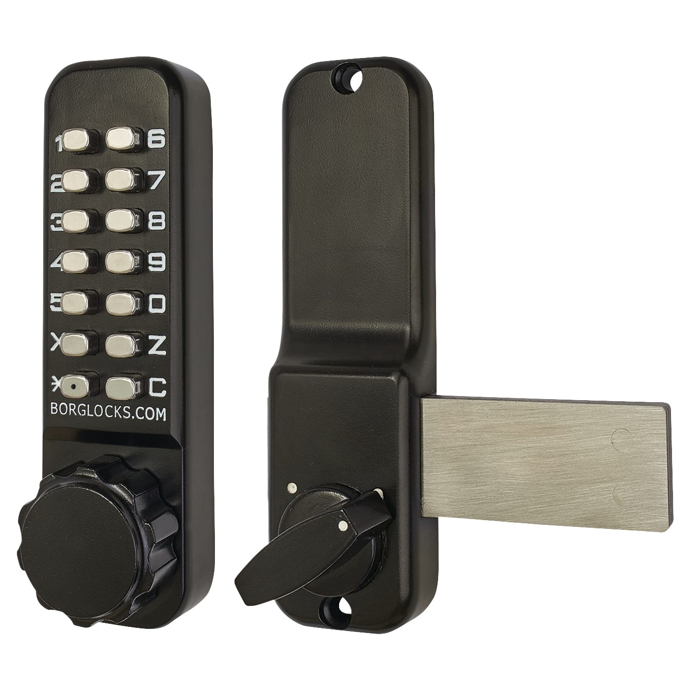 Borg BL2605 External Marine Grade Easicode Pro Deadbolt Push Button Code Lock - Black - view 2