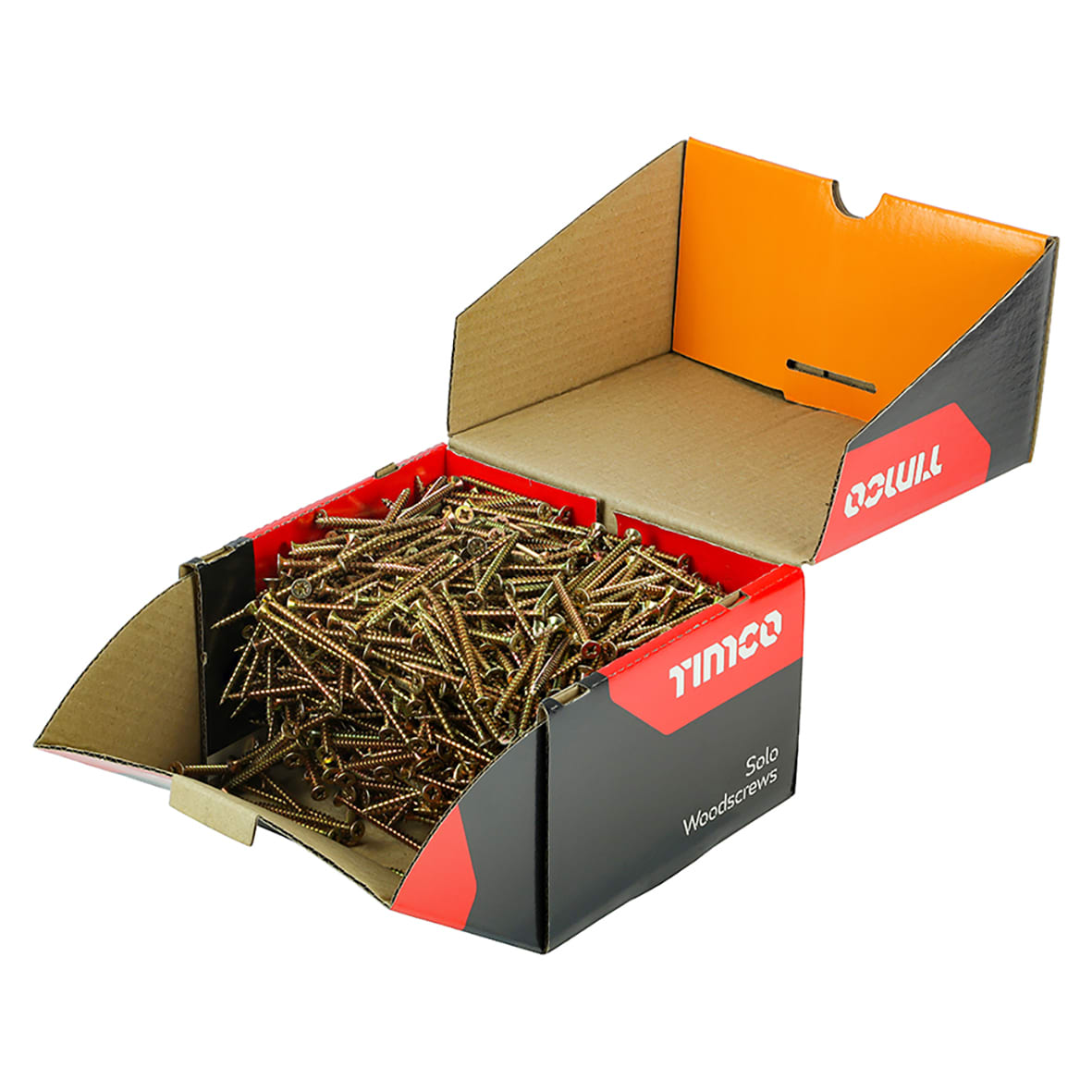 Solo Chippy Pozi Countersunk Wood Screws - 5.0 x 70mm - Yellow Zinc - Pack of 1000 - view 2