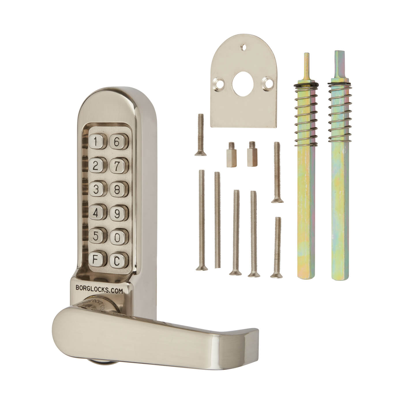 Borg BL5408 Panic Access Push Button Code Lock - Stainless Steel - view 2