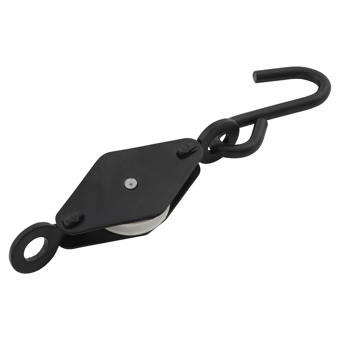Line Pulley - Hook & Wheel - 172 x 38mm - Black - view 2